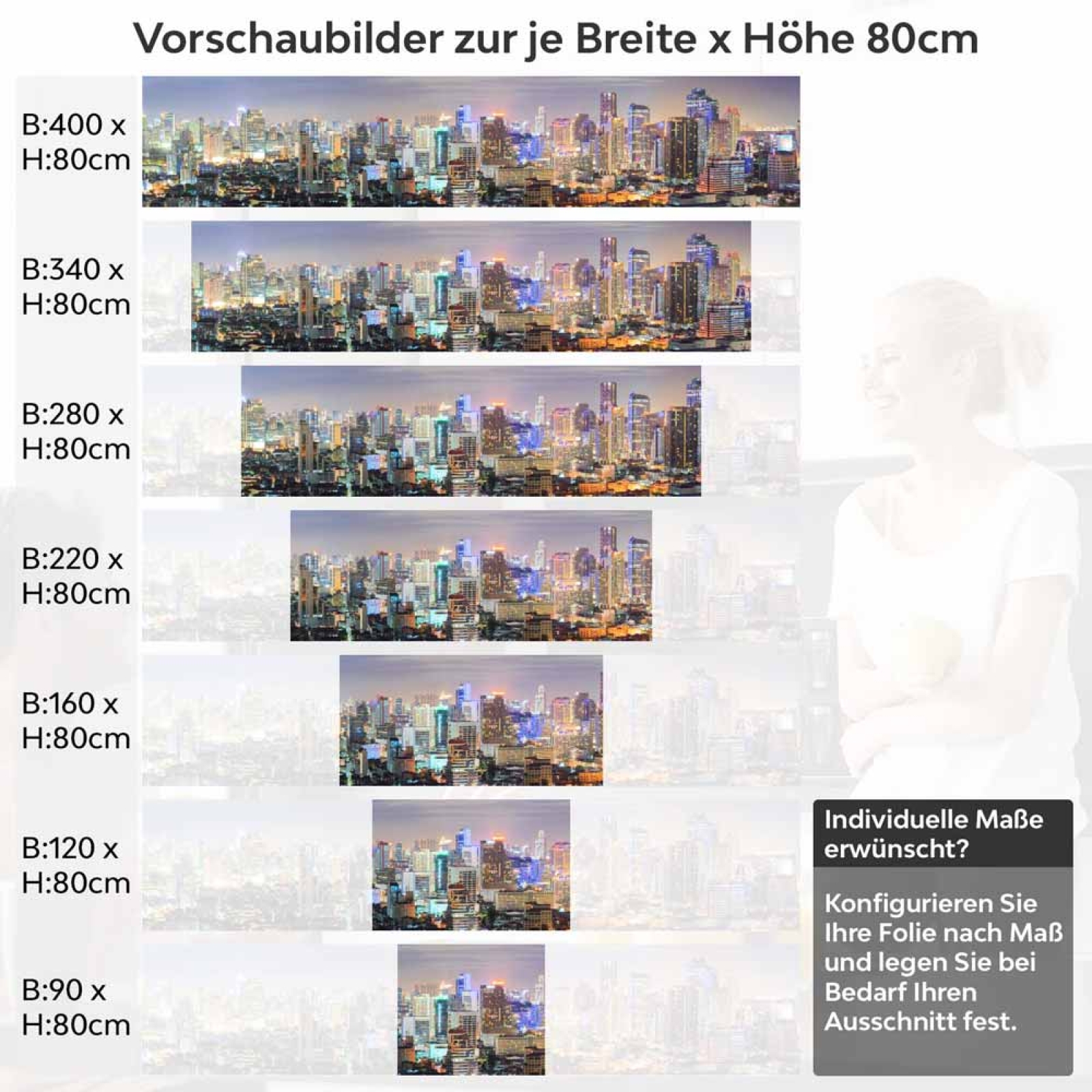 Küchenrückwand Folie Thailands Panorama Höhe 80cm
