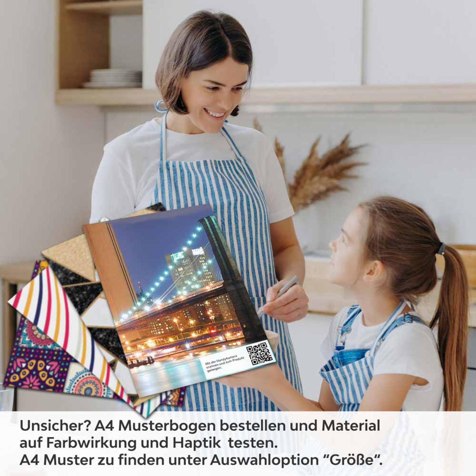 Küchenrückwand Folie Stadt bei Nacht A4 Muster
