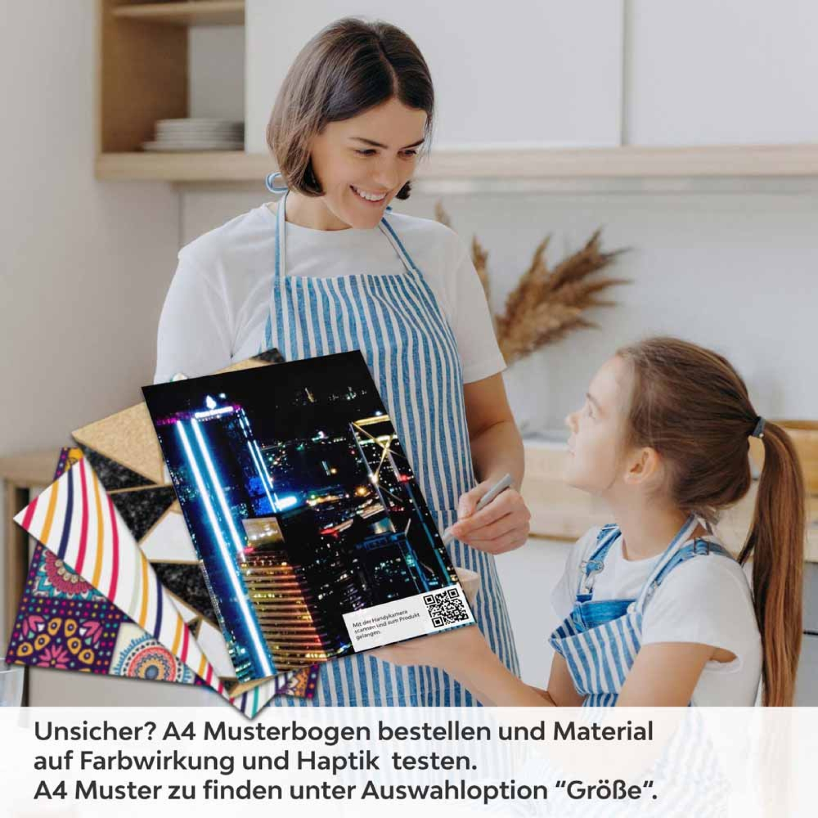 Küchenrückwand Folie Großstadt Lichter A4 Muster