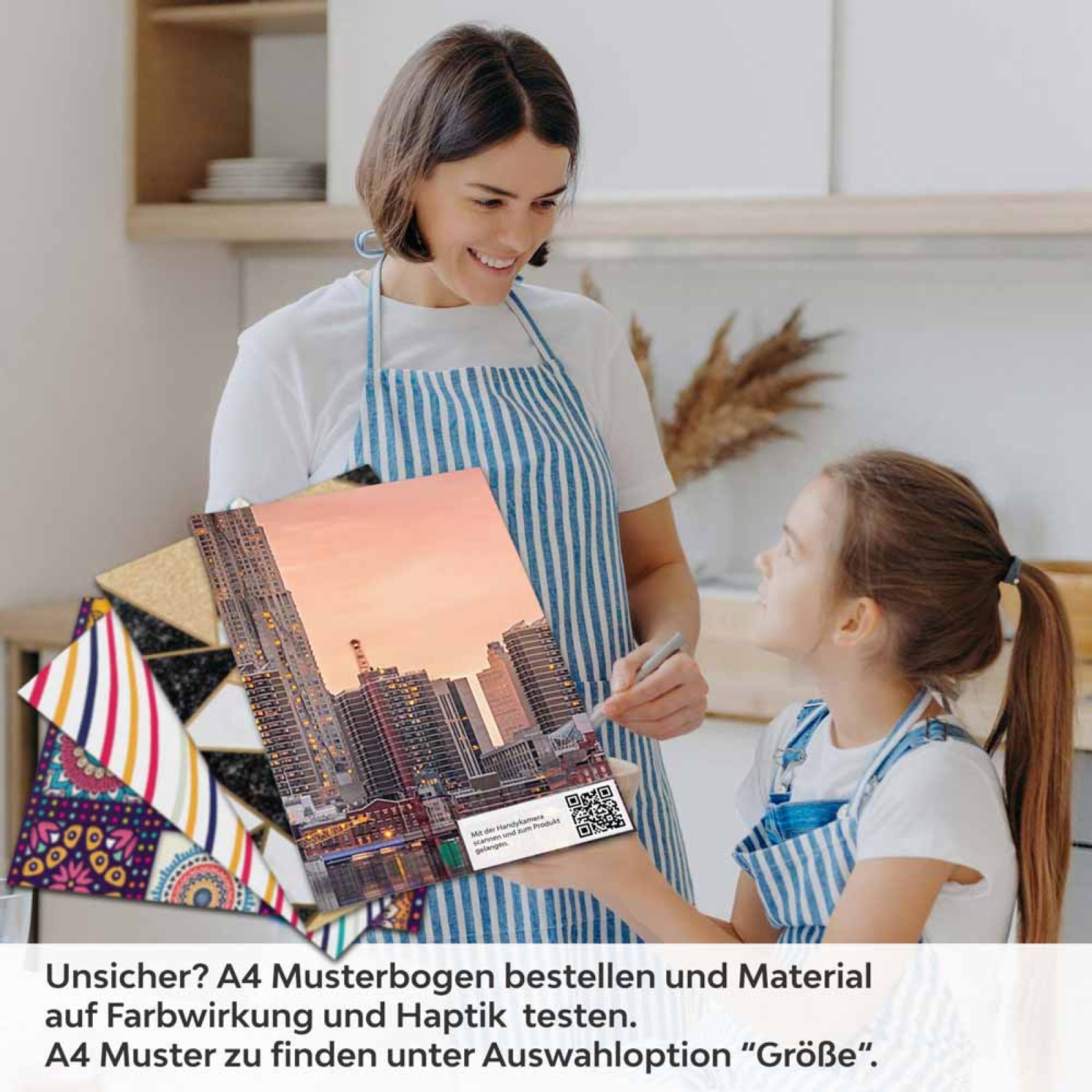 Küchenrückwand Folie zwei Brücken, eine Stadt A4 Muster