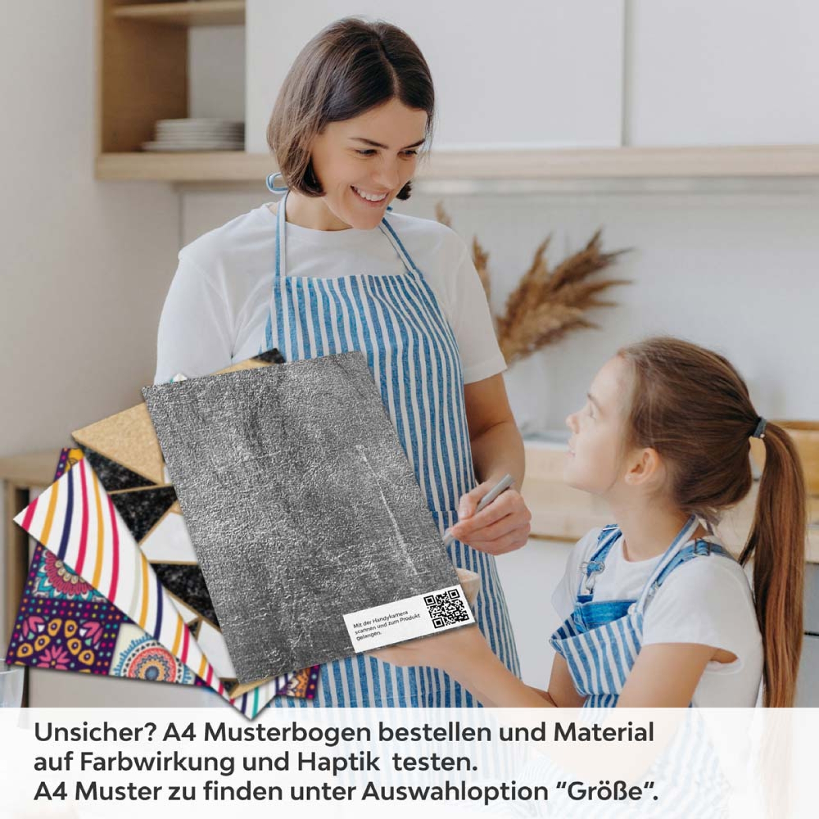 Küchenrückwand Folie Sichtbetonoptik - Zeitlos & Modern A4 Muster