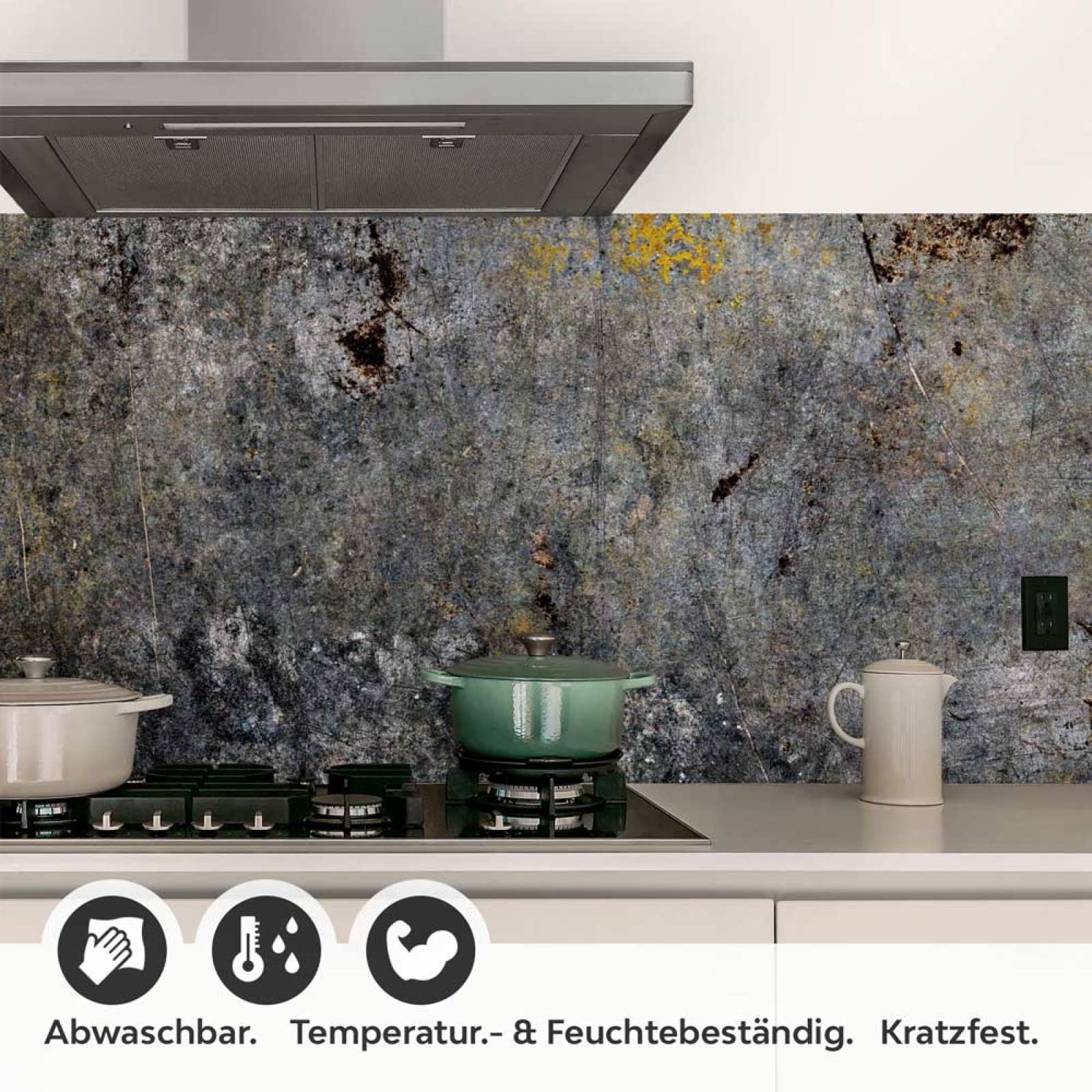 Küchenrückwand Folie Rostoptik - Für einen Loft-inspirierten Stil Detailbild 1