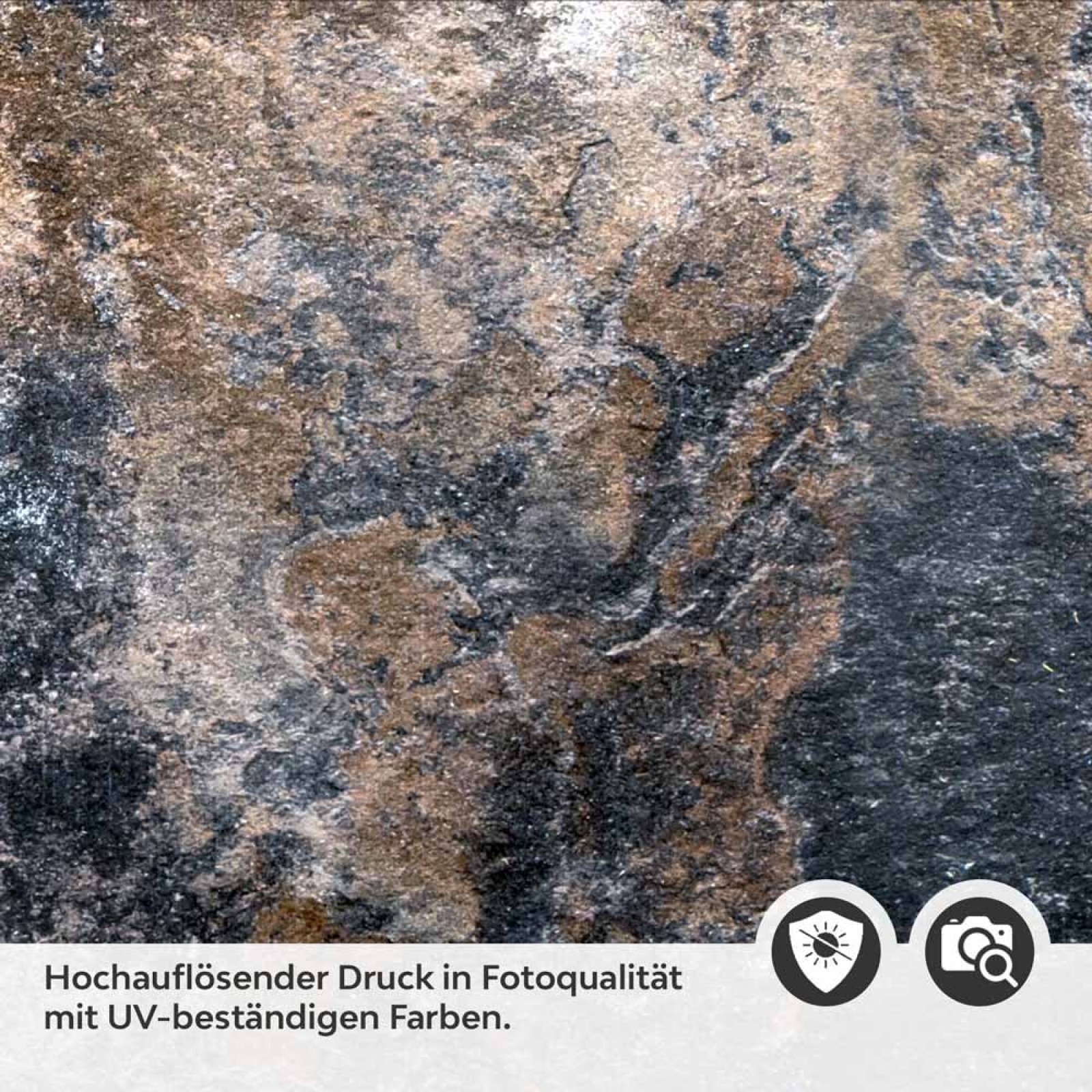 Küchenrückwand Folie Antike Steinoptik - Farbspiel in Erdtönen Detailbild 2