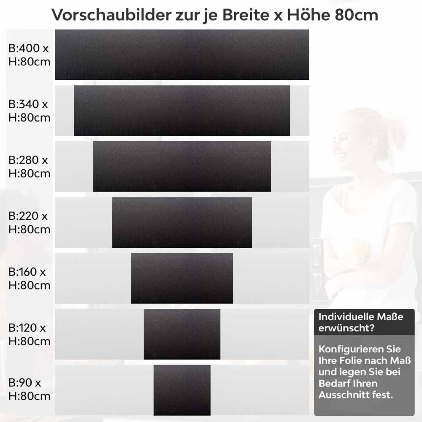 Küchenrückwand Folie Dunkle Betonästhetik für eine moderne Atmosphäre Höhe 80cm