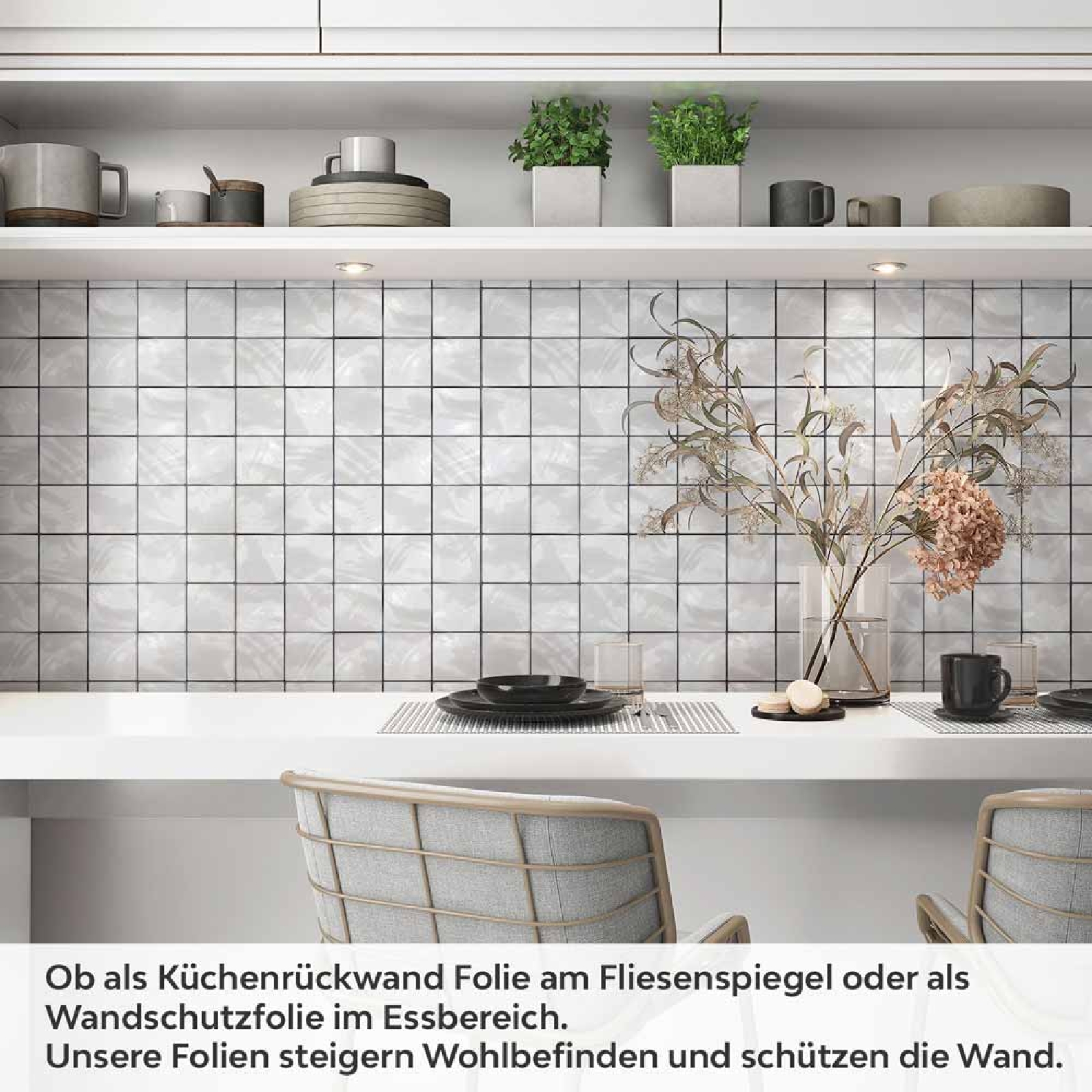 Küchenrückwand Folie Granitfliesen Artikelbild 1