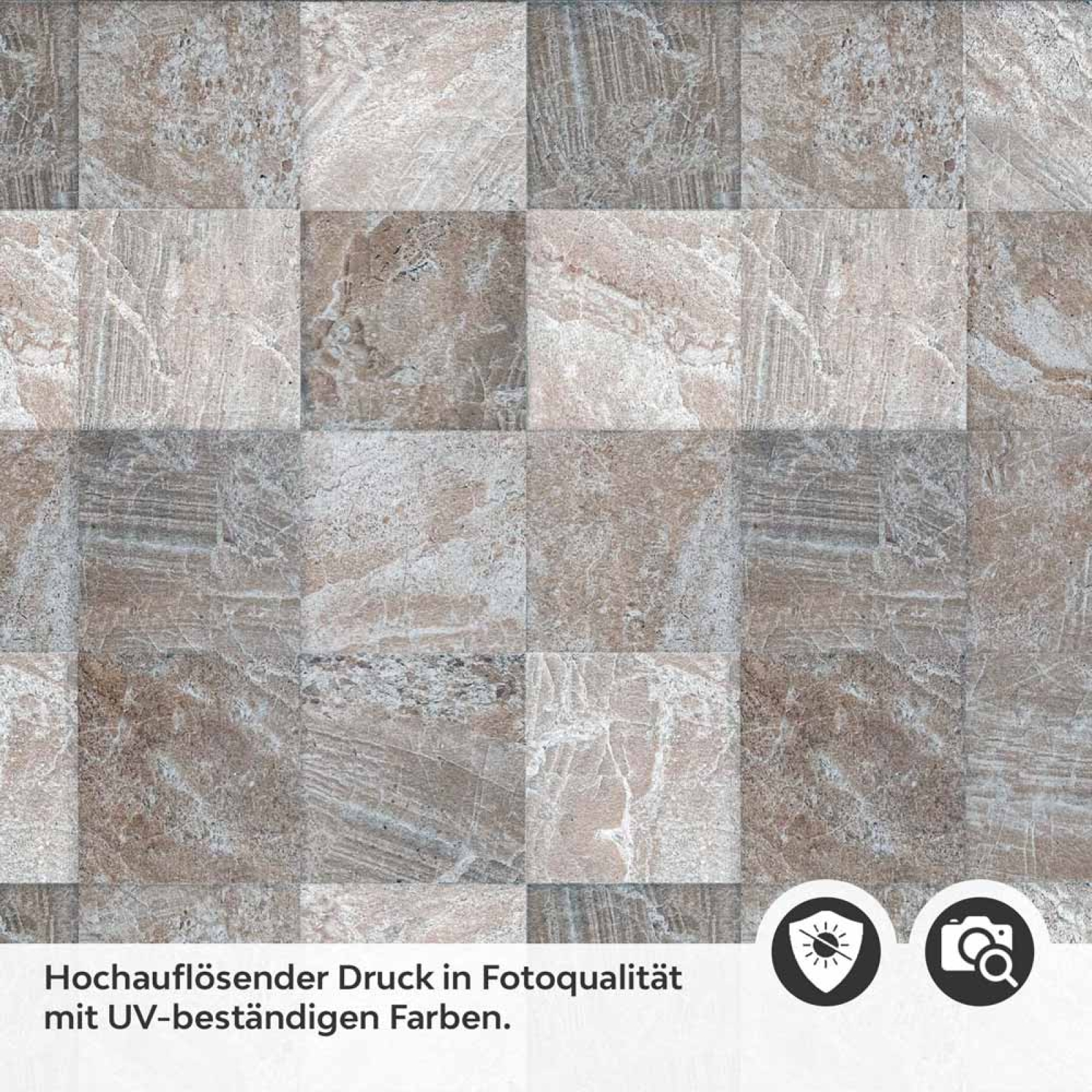 Küchenrückwand Folie rustikale Fliesen - Erdige Farben mit Steinstruktur Detailbild 2
