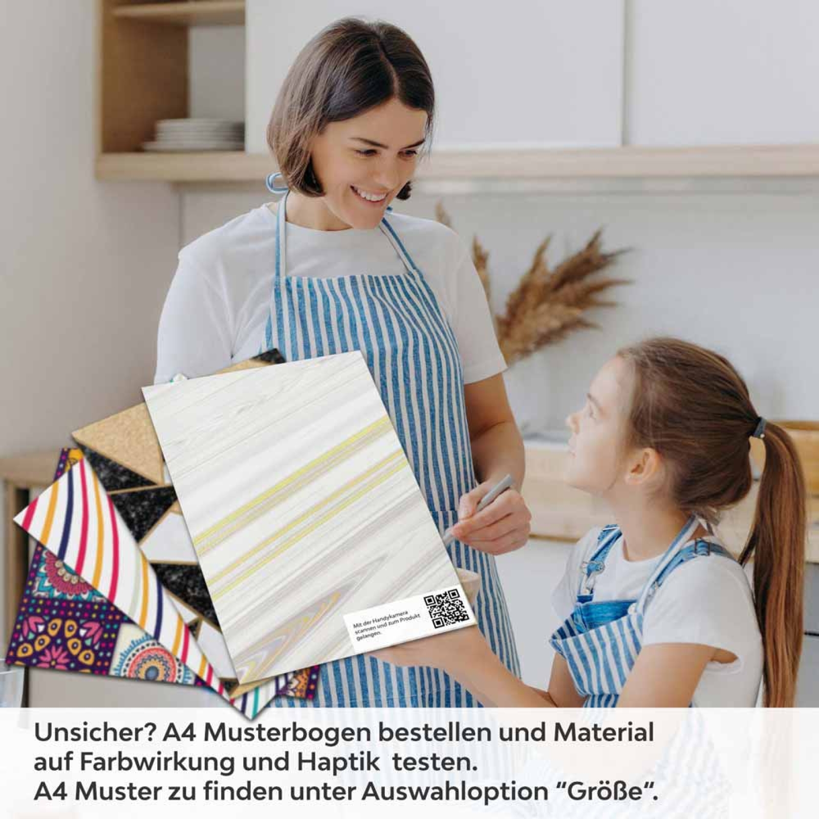 Küchenrückwand Folie Marmor-Look mit gelben Linien A4 Muster