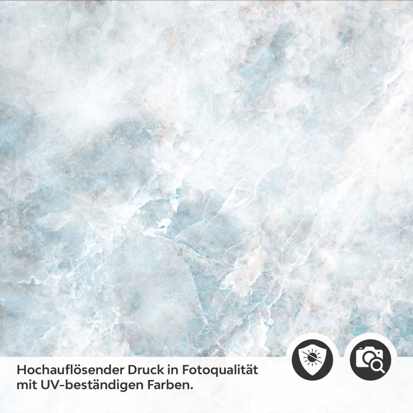 Küchenrückwand Folie abstrakte Marmorstruktur in Blautönen Detailbild 2