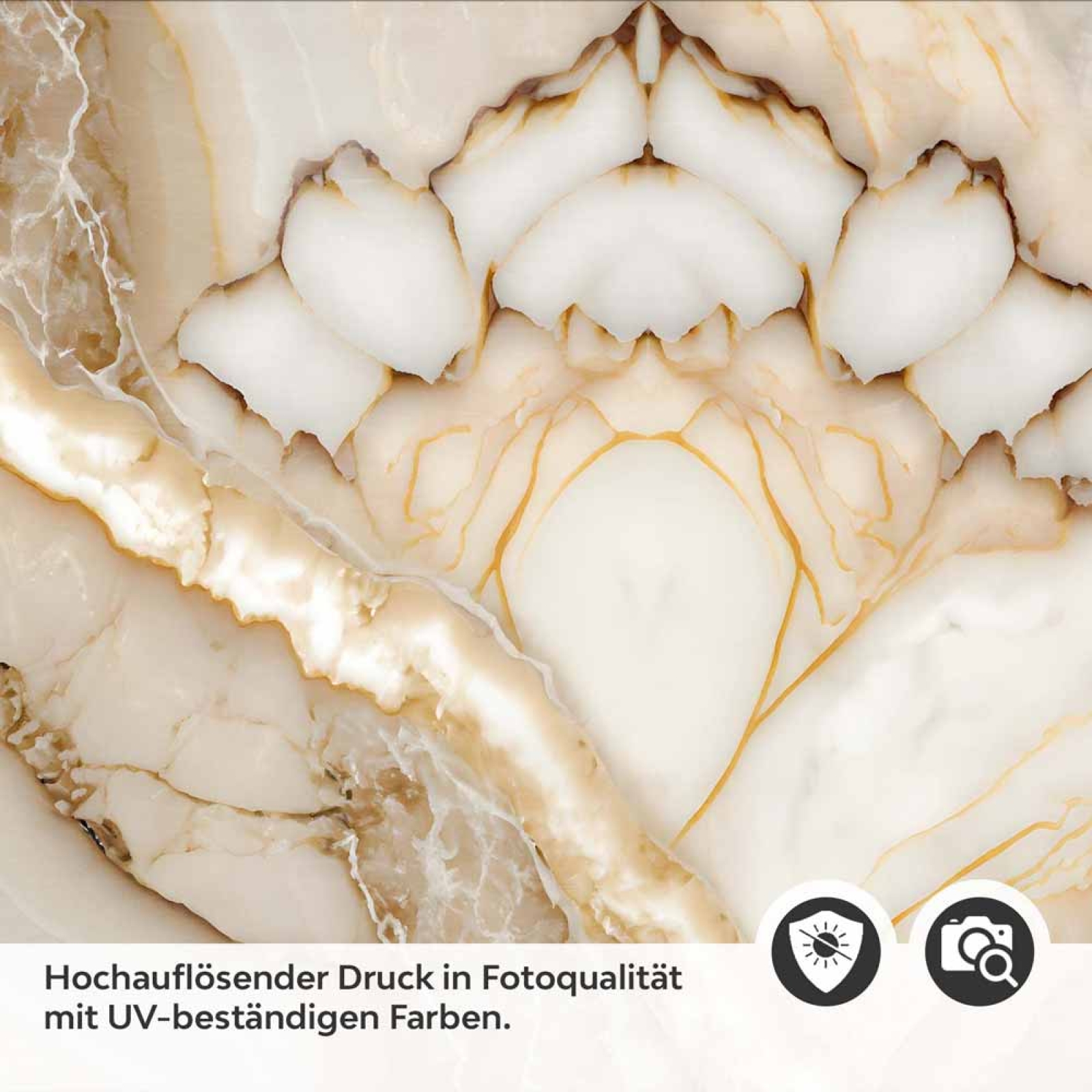 Küchenrückwand Folie Exklusiver Marmorlook - Luxuriöse Küchengestaltung Detailbild 2