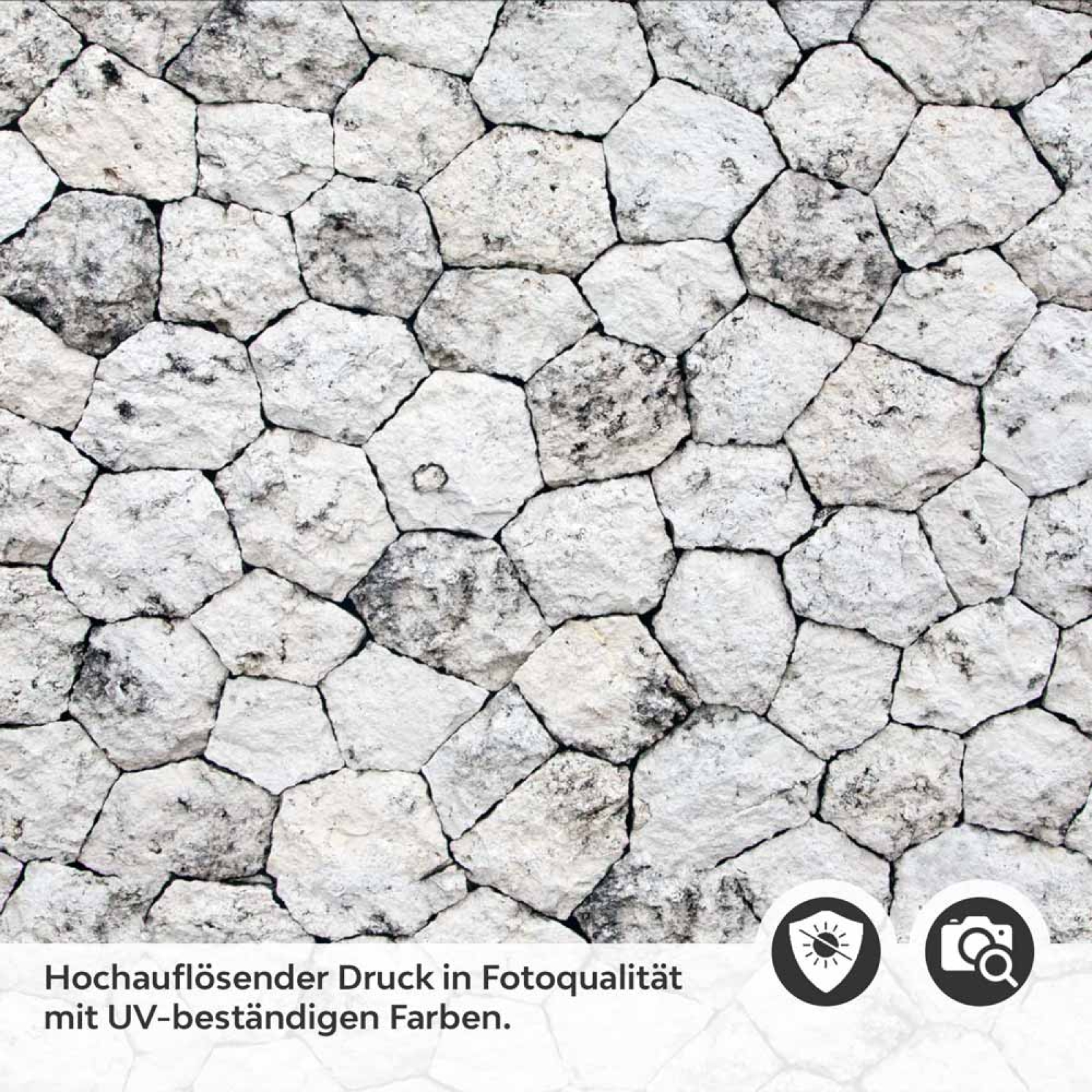 Küchenrückwand Folie Landhausstil Steinoptik Detailbild 2