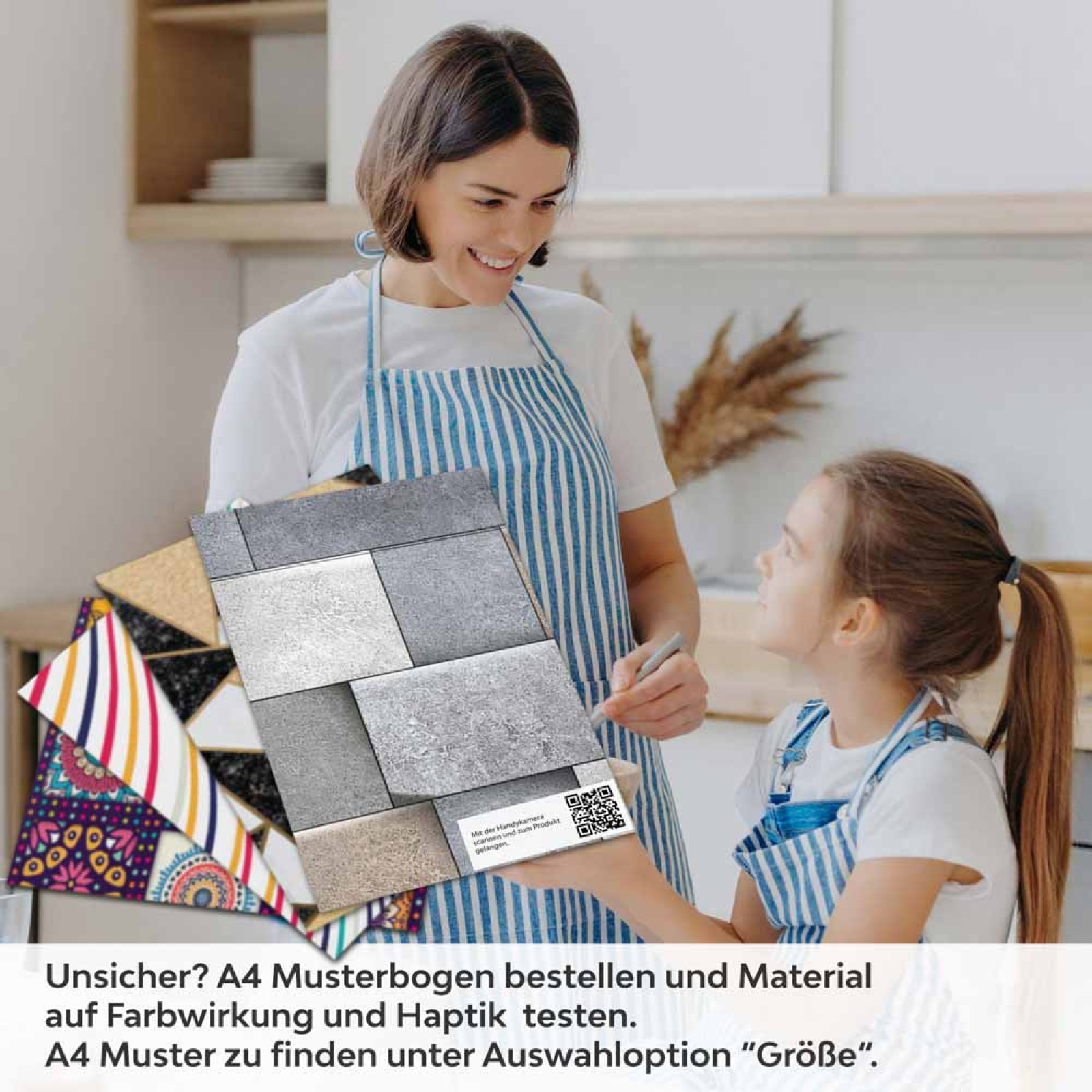 Küchenrückwand Folie strukturierte Steinoptik – Zeitloses Design A4 Muster