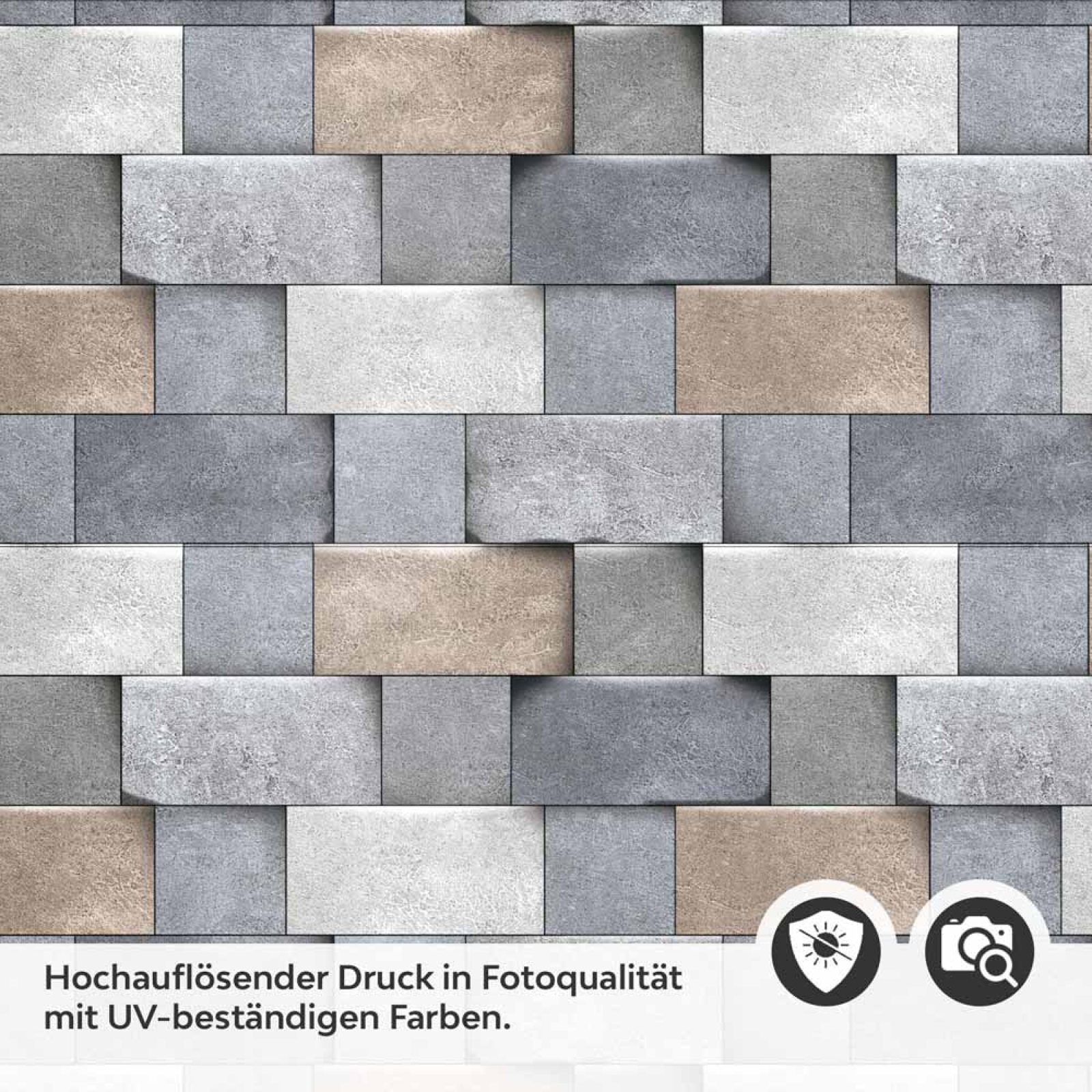 Küchenrückwand Folie strukturierte Steinoptik – Zeitloses Design Detailbild 2