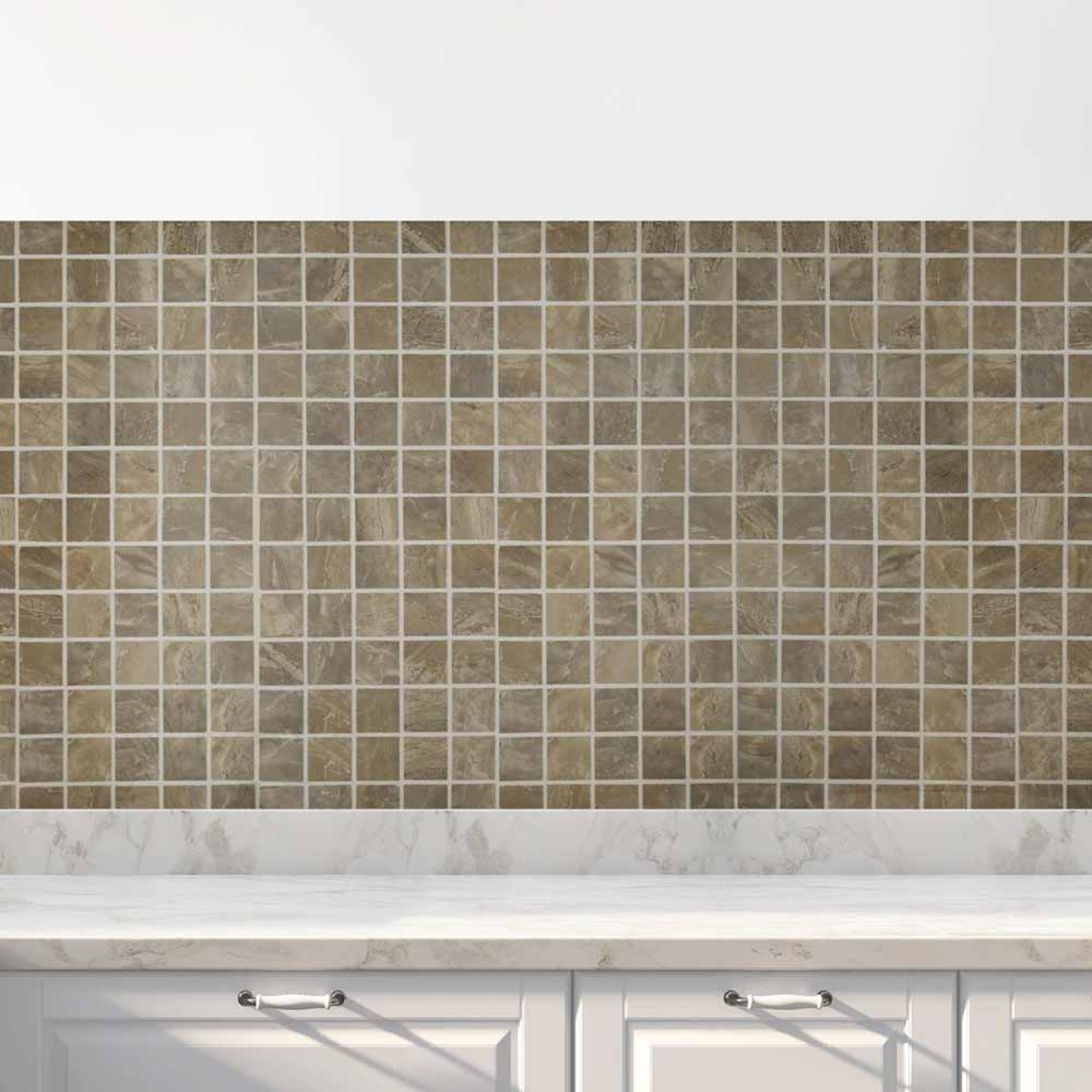 Küchenrückwand Folie Mosaikoptik Naturstein Hauptbild 1