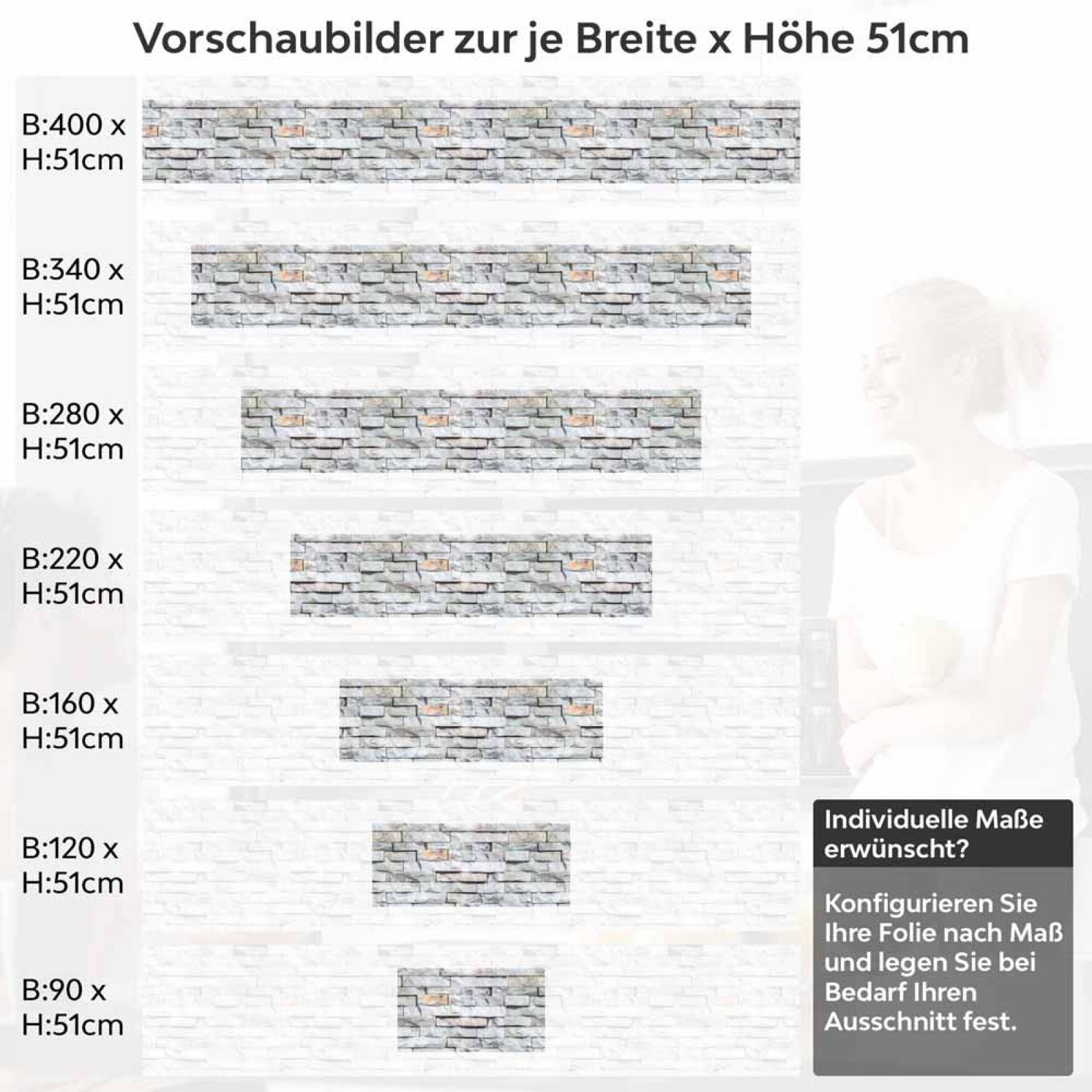 Küchenrückwand Folie Schieferstein Look - Mit lebhaften Akzenten Höhe 51cm