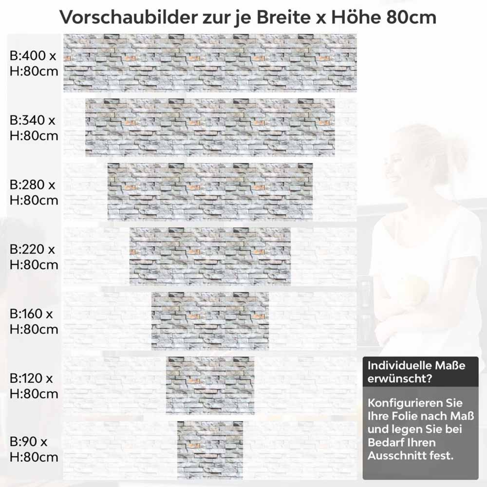Küchenrückwand Folie Schieferstein Look - Mit lebhaften Akzenten Höhe 80cm