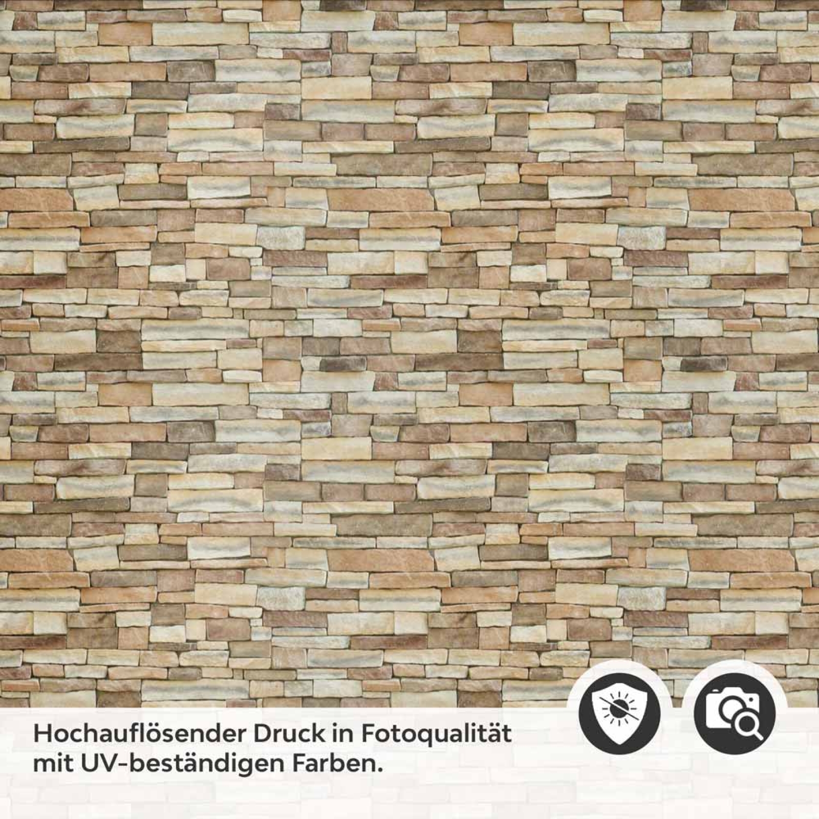Küchenrückwand Folie Schieferstein in Erdtöne Detailbild 2