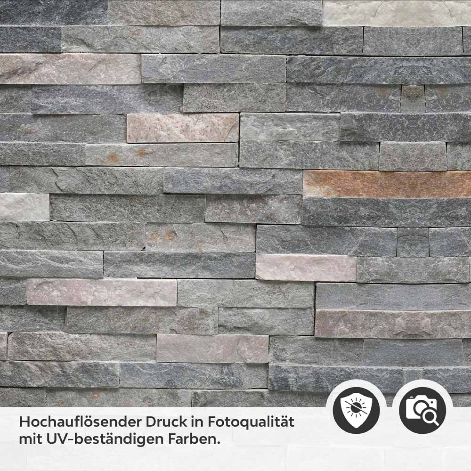 Küchenrückwand Folie - Vielschichtige Schieferoptik mit natürlichen Nuancen Detailbild 2