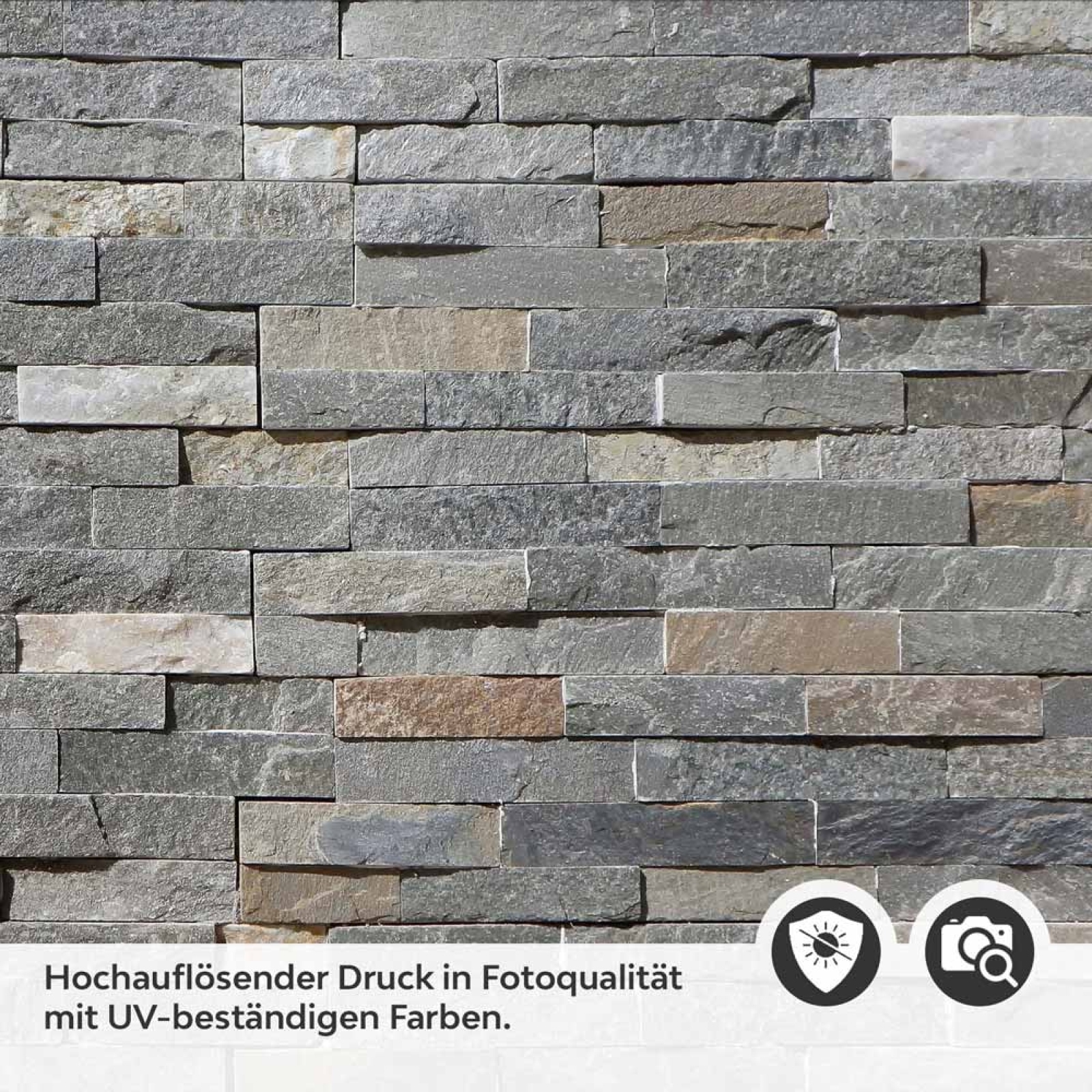 Küchenrückwand Folie Schieferoptik mit markanter Symmetrie Detailbild 2