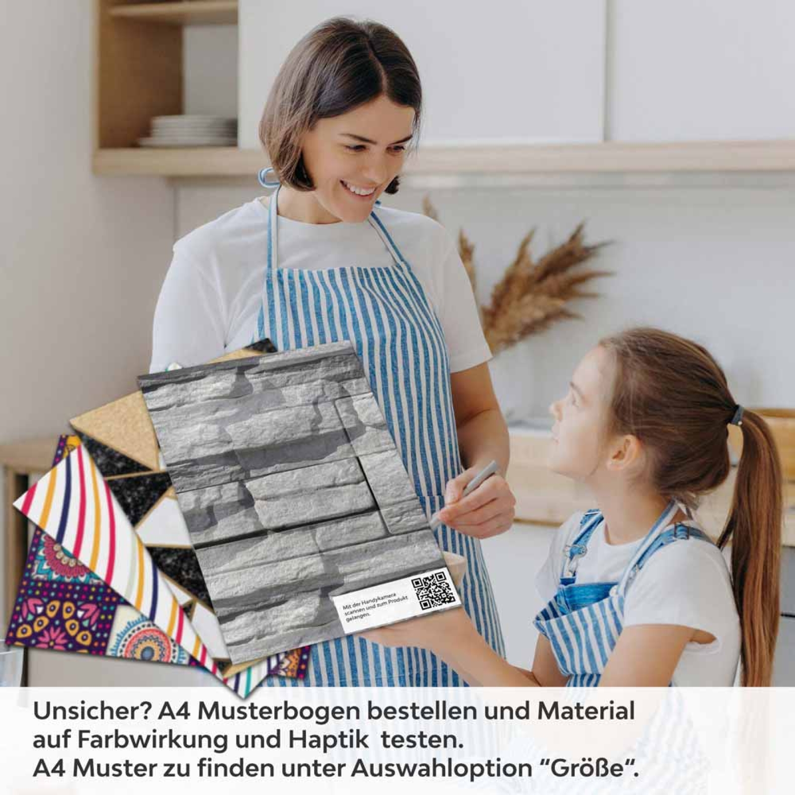 Küchenrückwand Folie graue Schieferstein Textur A4 Muster