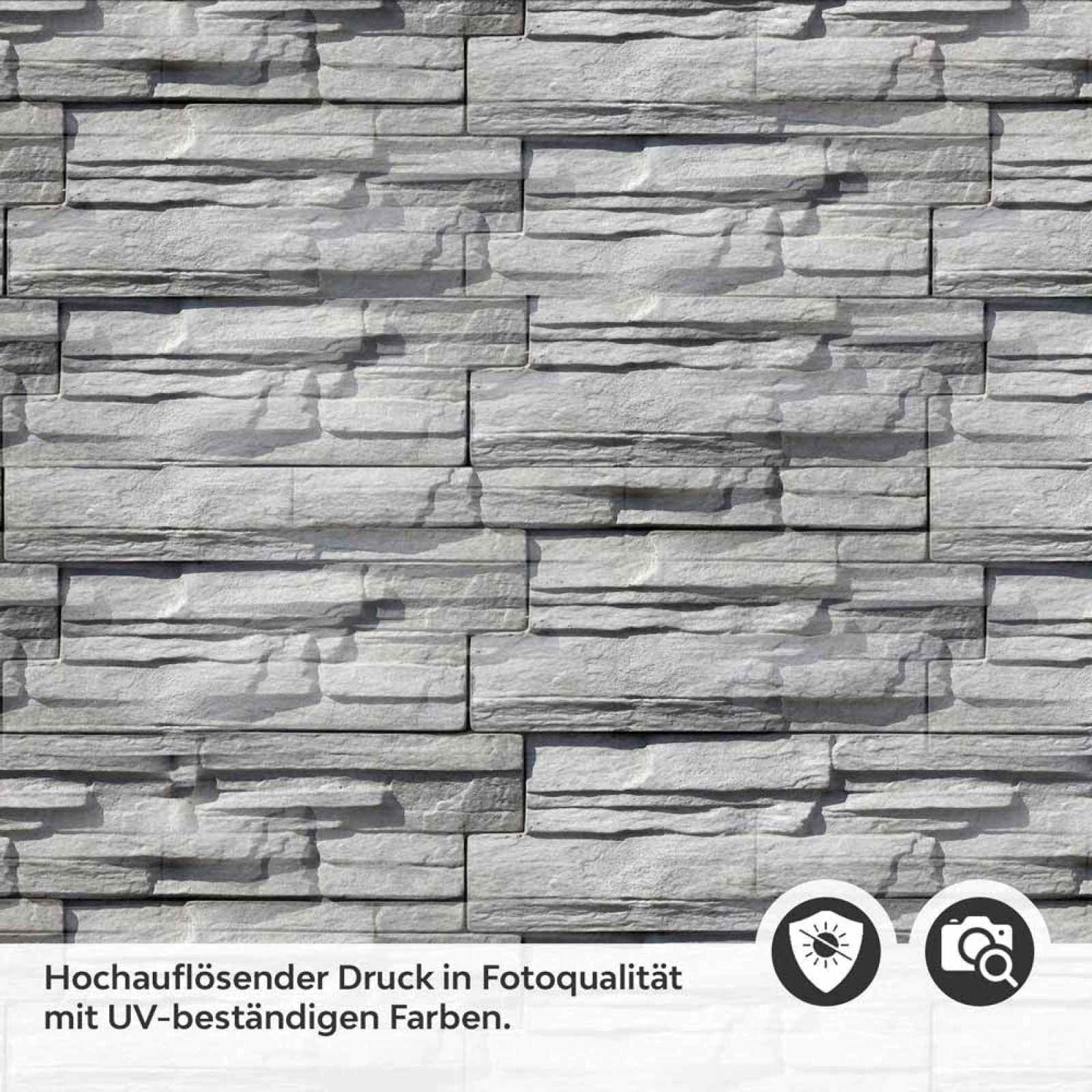 Küchenrückwand Folie graue Schieferstein Textur Detailbild 2