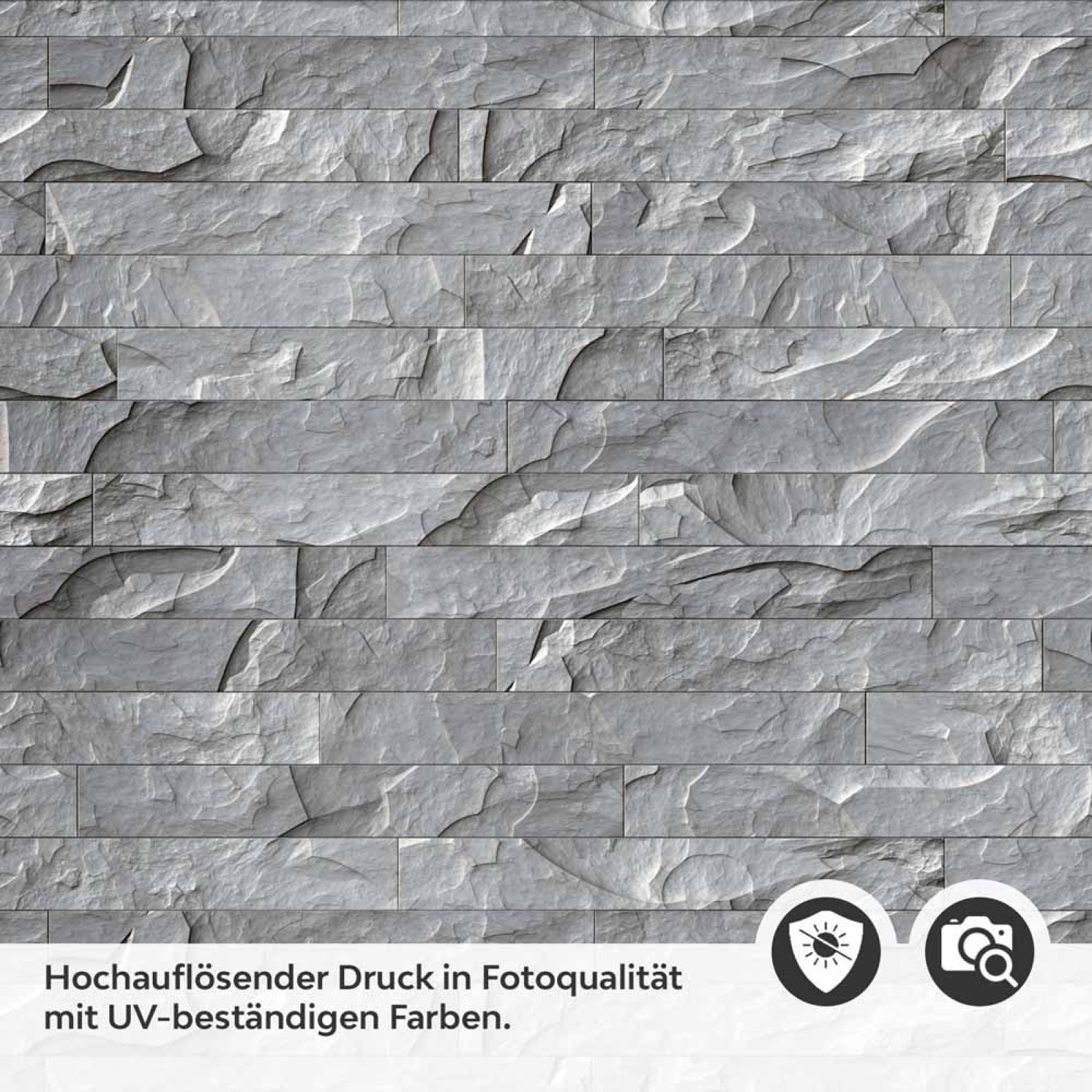 Küchenrückwand Folie Schiefer Steinoptik Anthrazit Detailbild 2