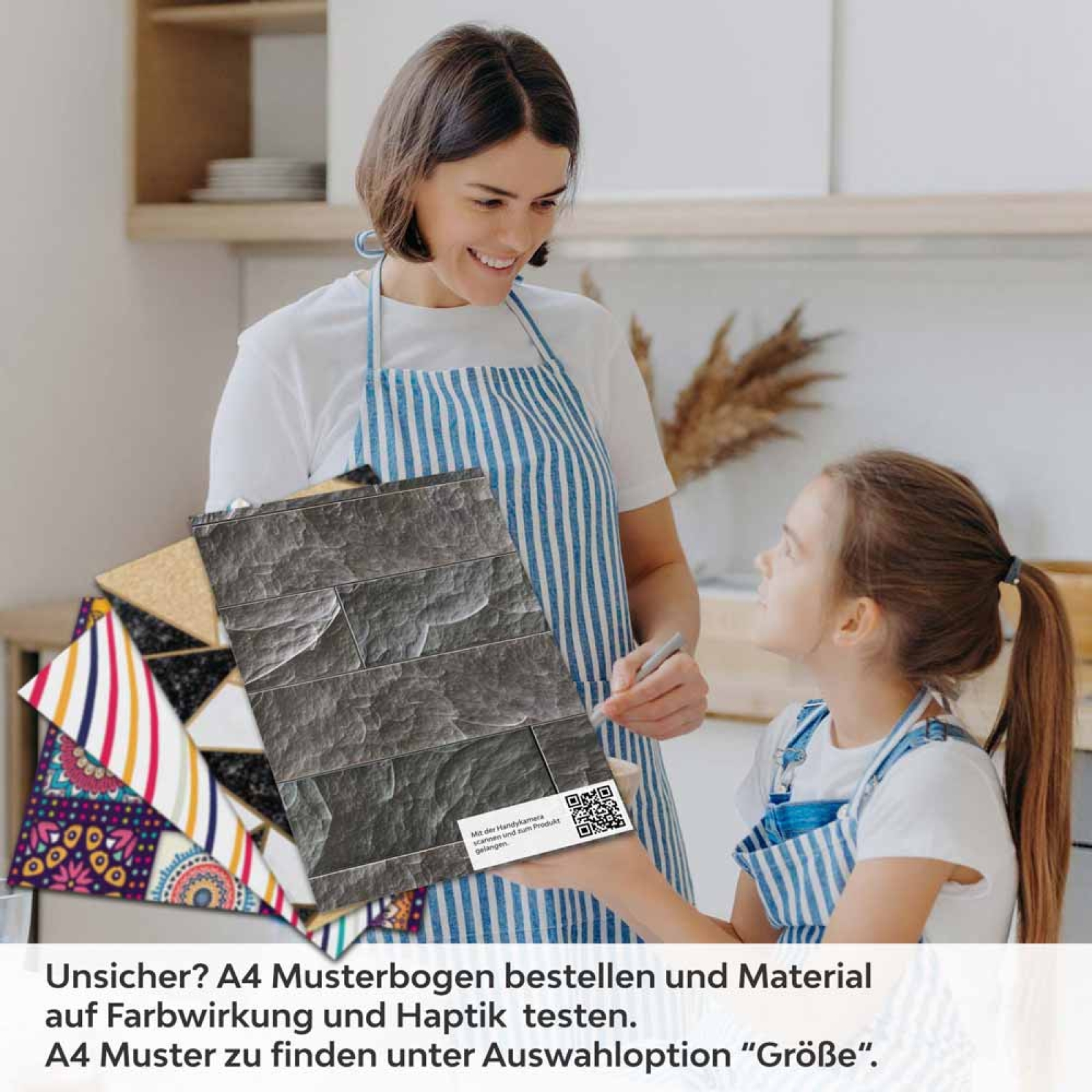 Küchenrückwand Folie Schieferstein-Optik für ein luxuriöses Ambiente A4 Muster