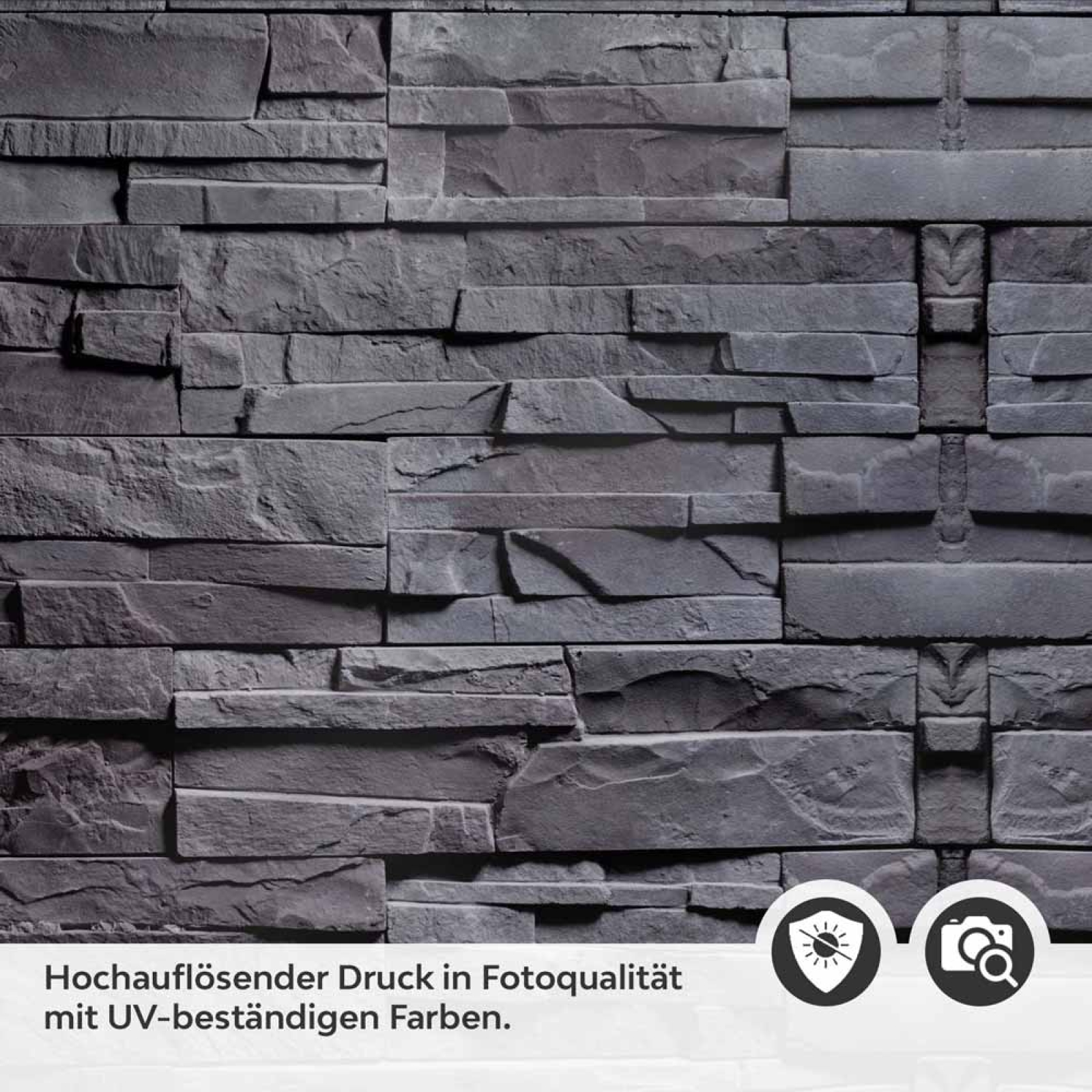 Küchenrückwand Folie Anthrazit-Schiefer - Premium-Look für moderne Küchen Detailbild 2