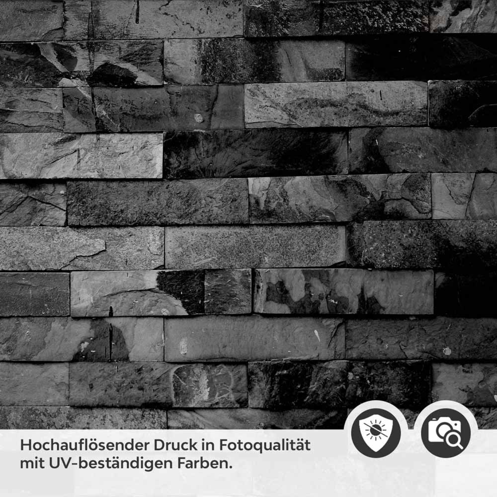 Küchenrückwand Folie Schieferoptik Schwarz - Eleganz für Ihre Küche Detailbild 2