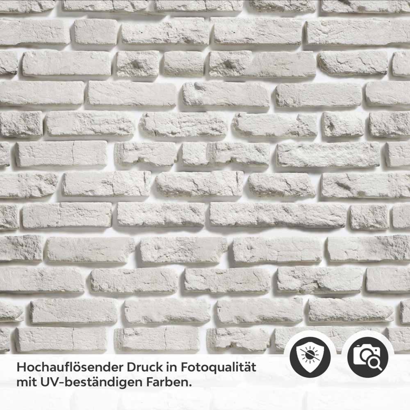 Küchenrückwand Folie Vintage Ziegeloptik Detailbild 2