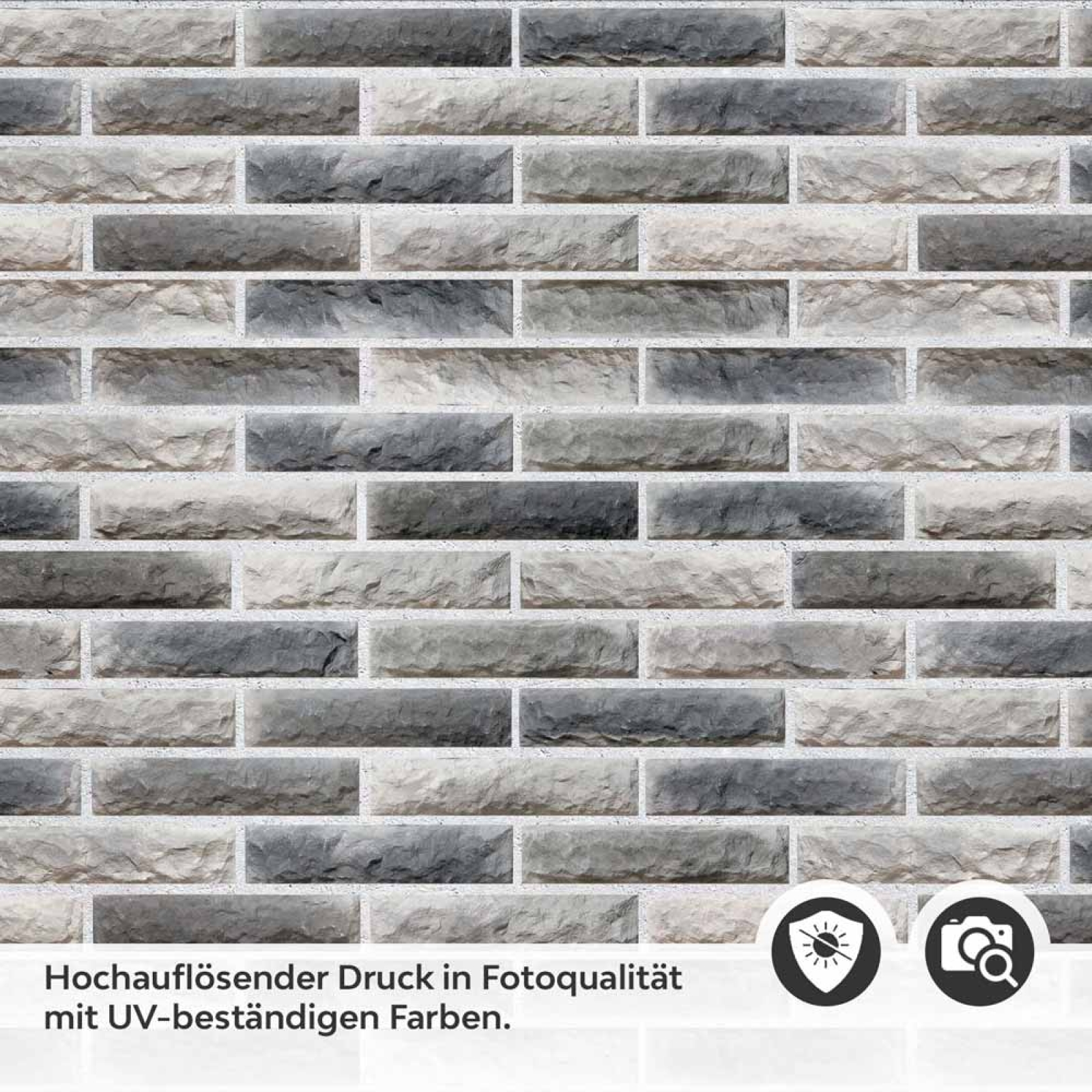 Küchenrückwand Folie Moderne Ziegelwand Detailbild 2