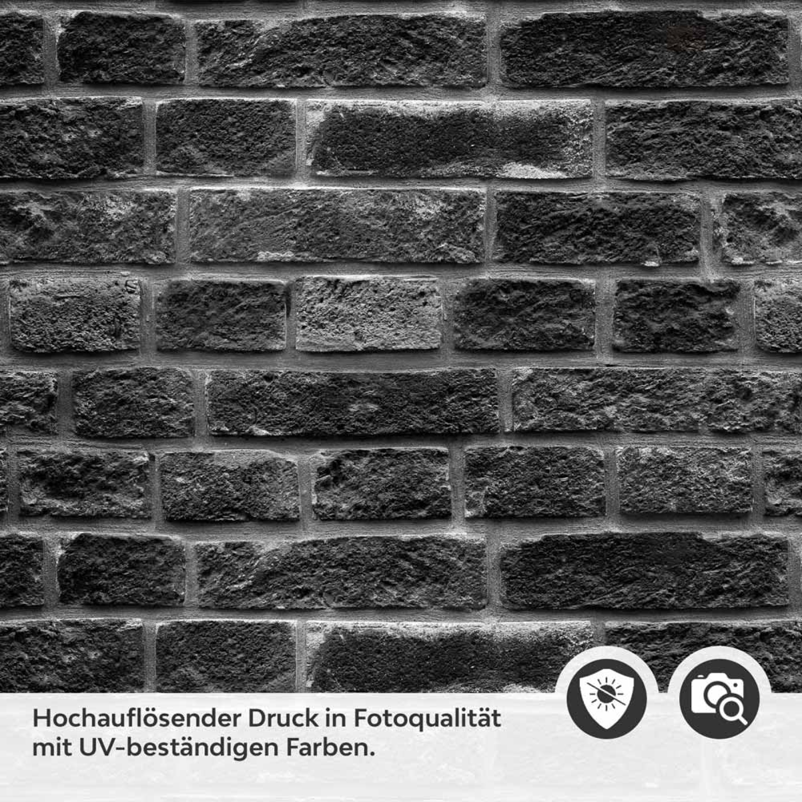 Küchenrückwand Folie Klinkerstein - Loft Look mit dunklen Ziegeldesign Detailbild 2