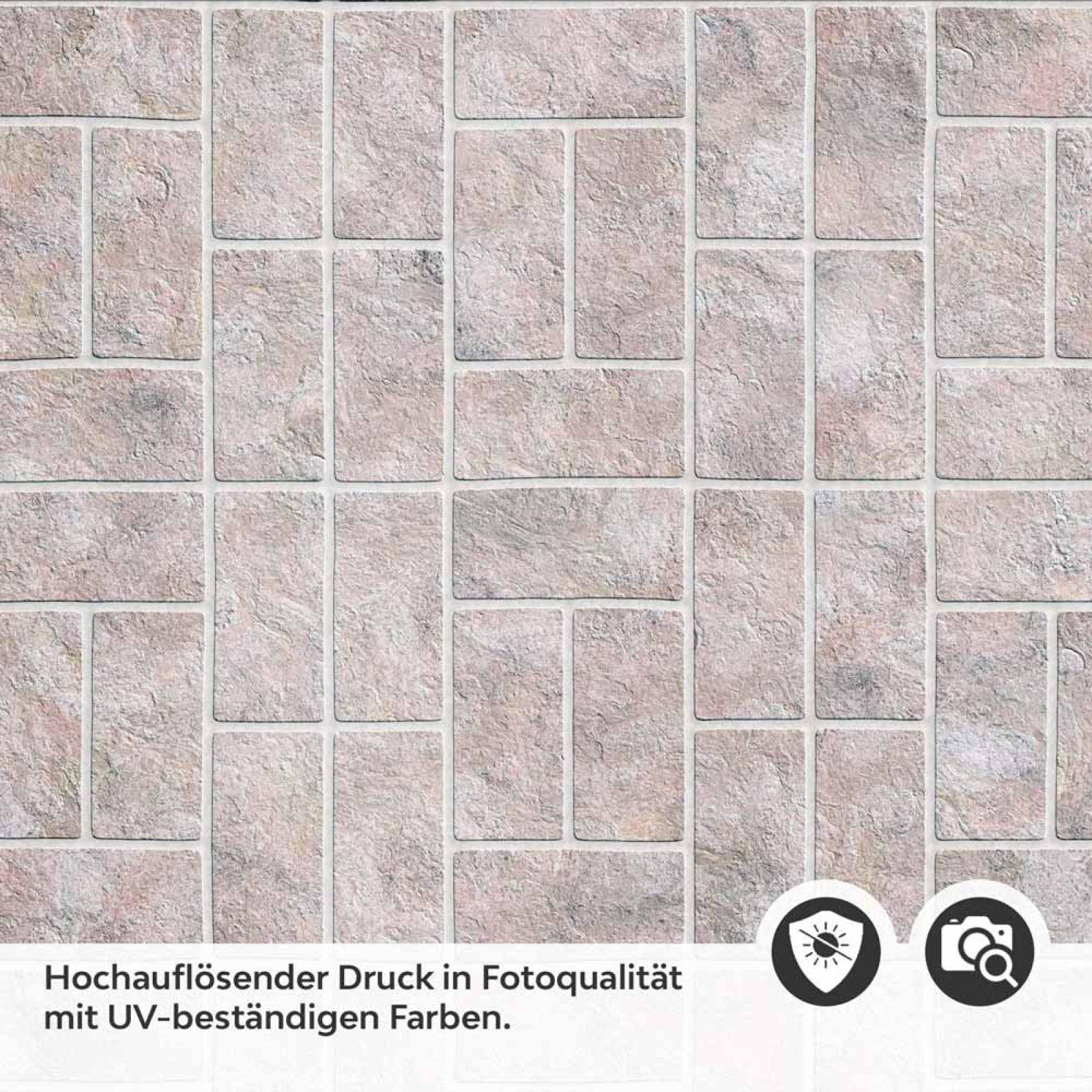 Küchenrückwand Folie Terrakotta Steine - Zeitlose Ziegelmuster Detailbild 2