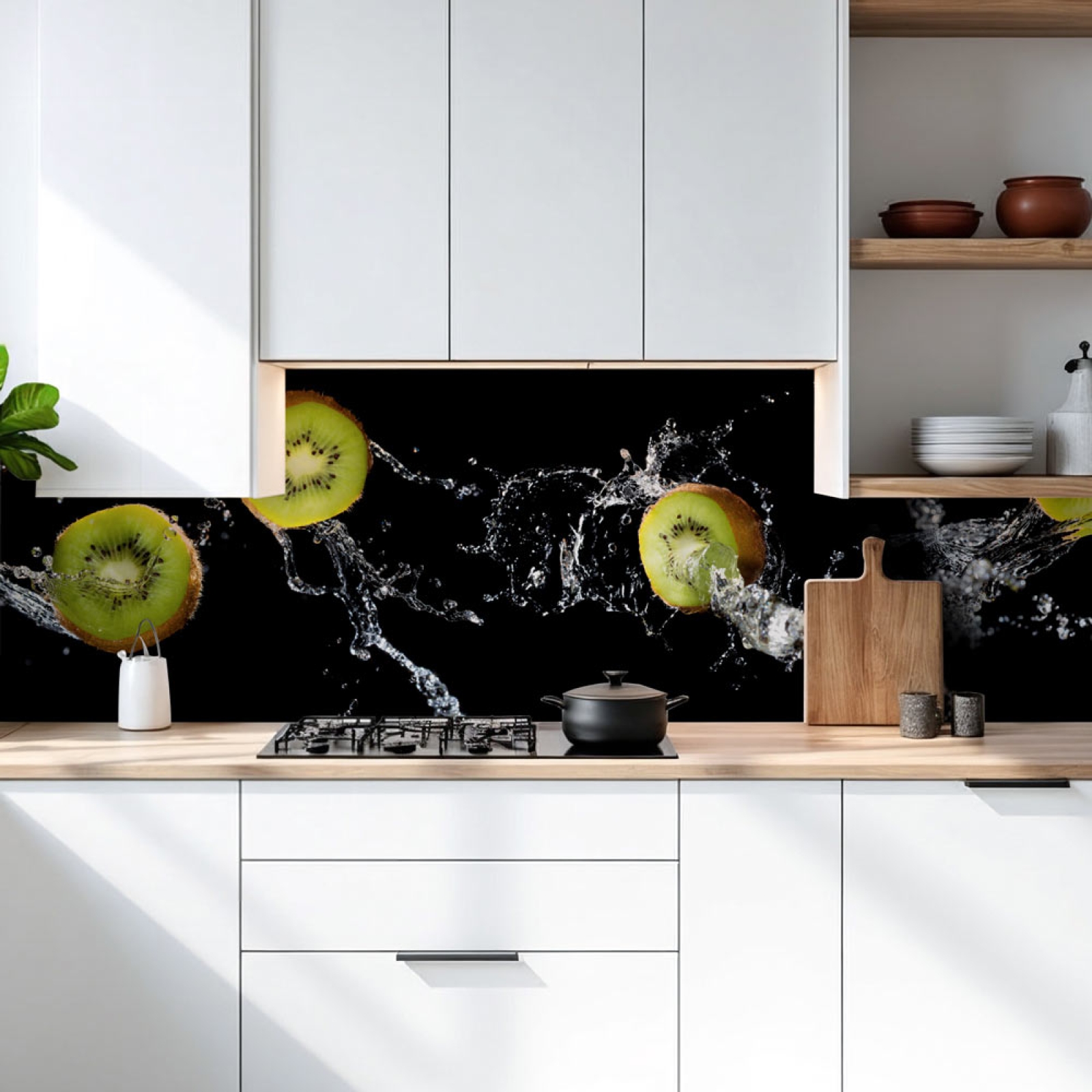 Küchenrückwand Platte Kiwi Splash Hauptbild 1