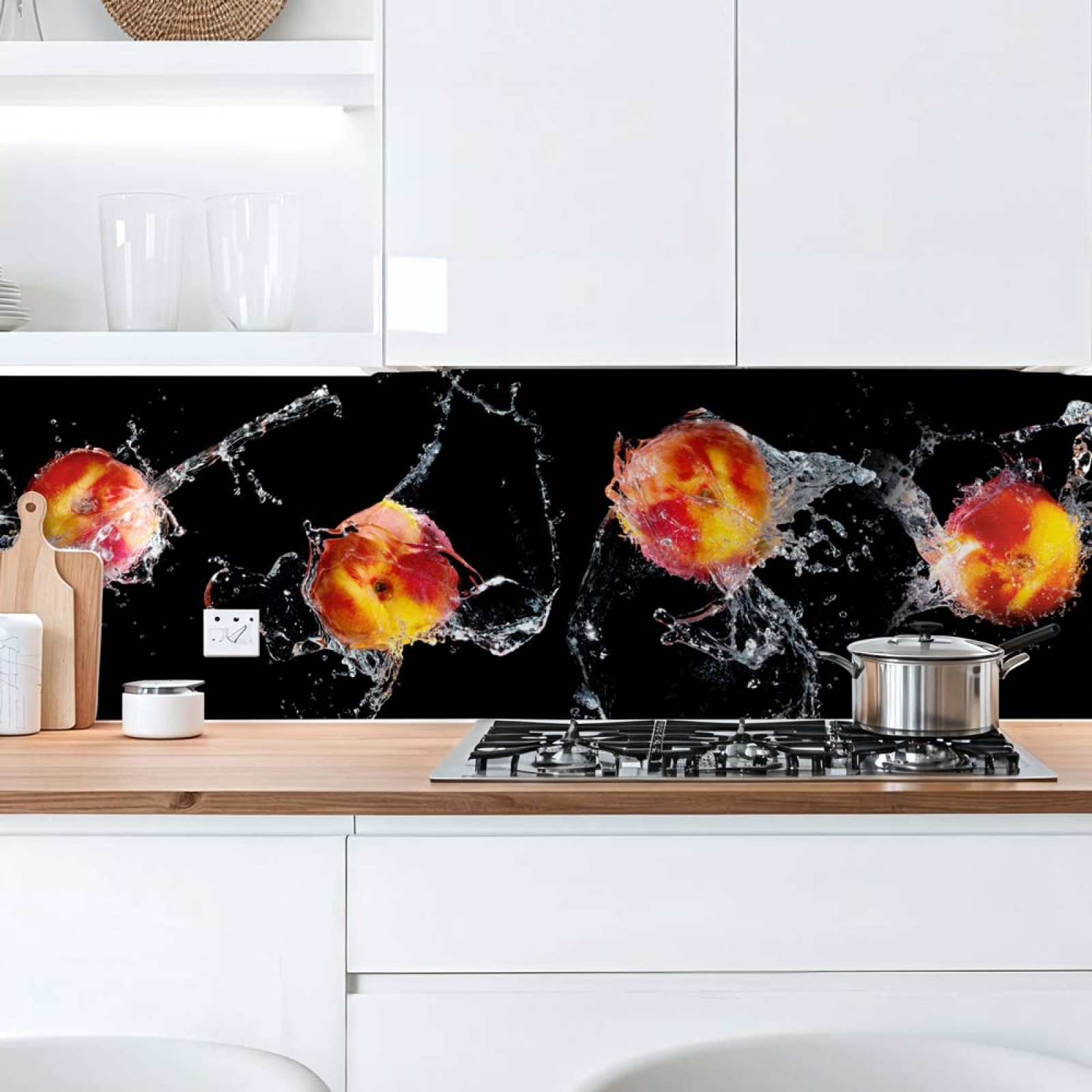 Küchenrückwand Platte Äpfel Splash Hauptbild 1