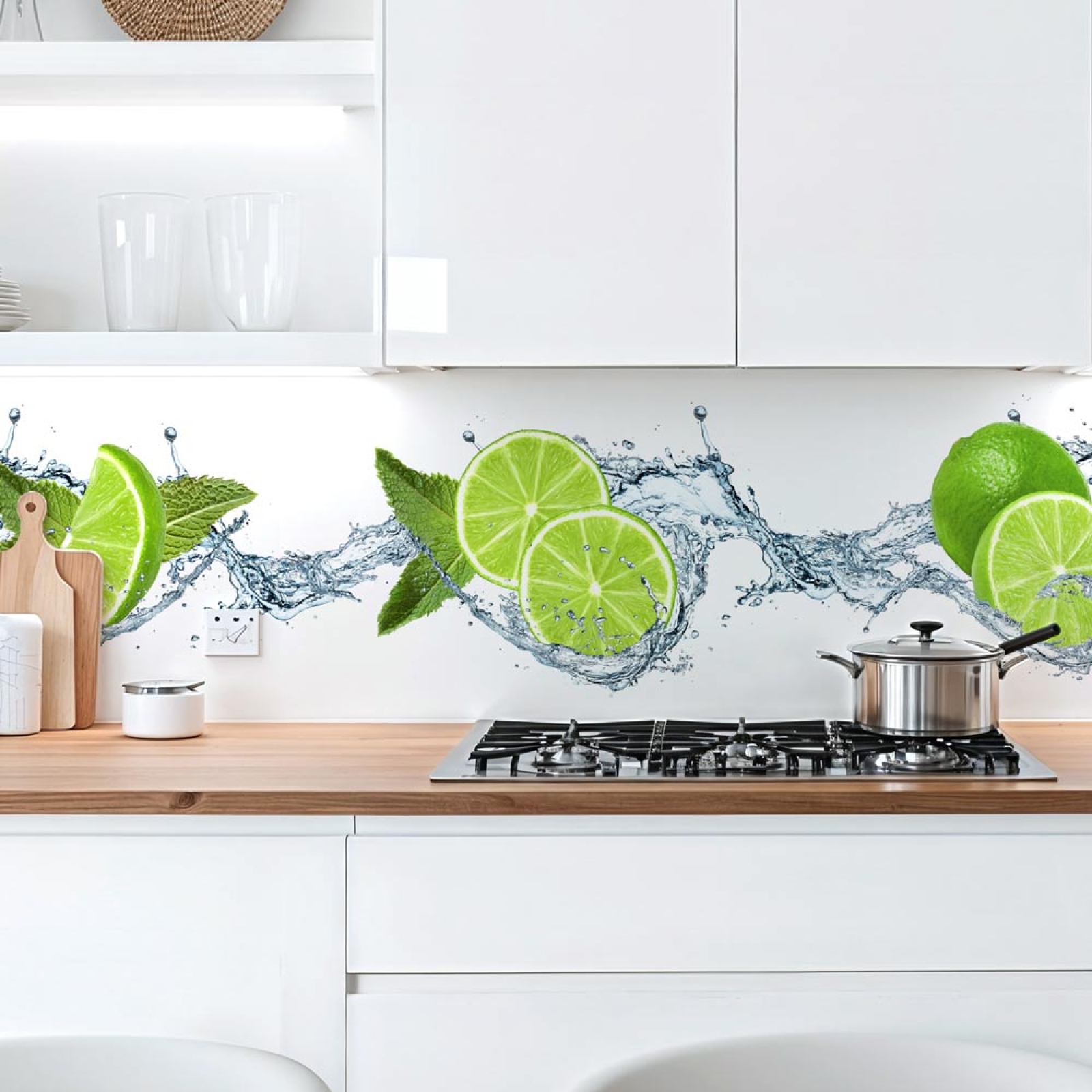 Küchenrückwand Platte Limetten Splash Hauptbild 1