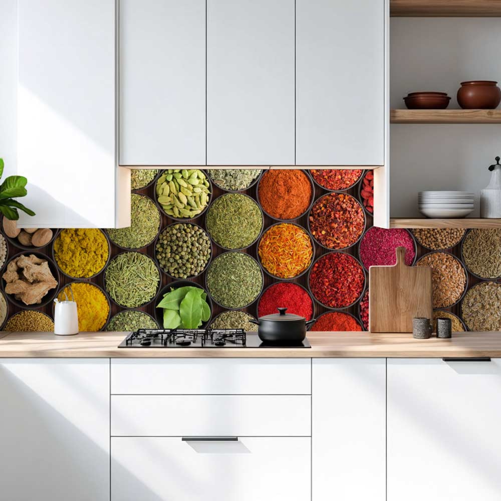 Küchenrückwand Platte Bunte Gewürzvielfalt Artikelbild 1