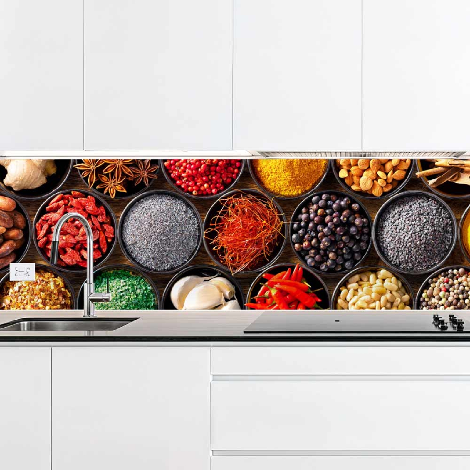Küchenrückwand Platte Schälchen voller Würze Artikelbild 2
