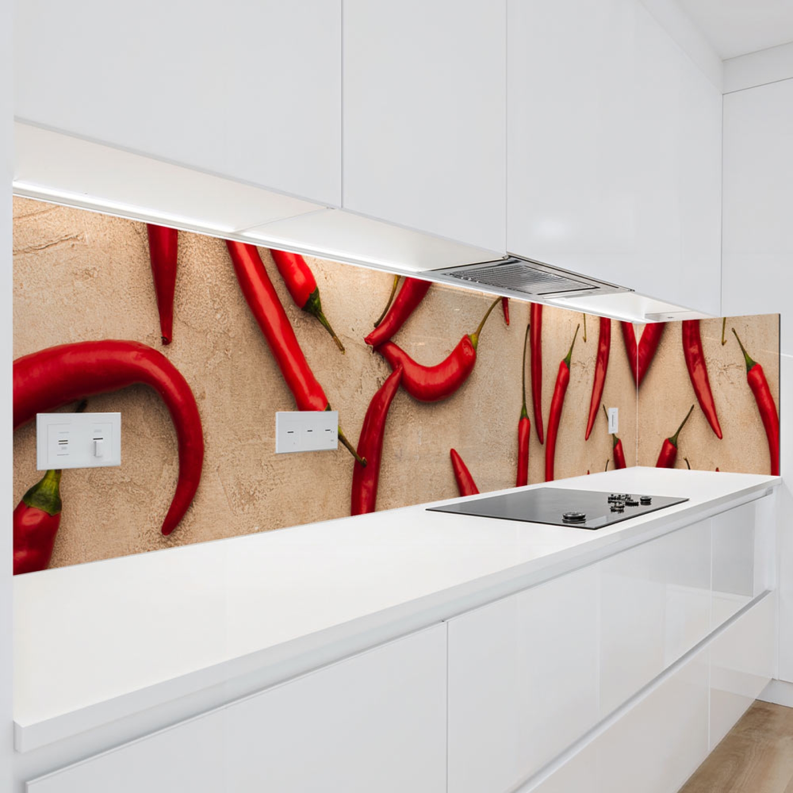 Küchenrückwand Platte Scharfe Chili‑Schoten Hauptbild 1