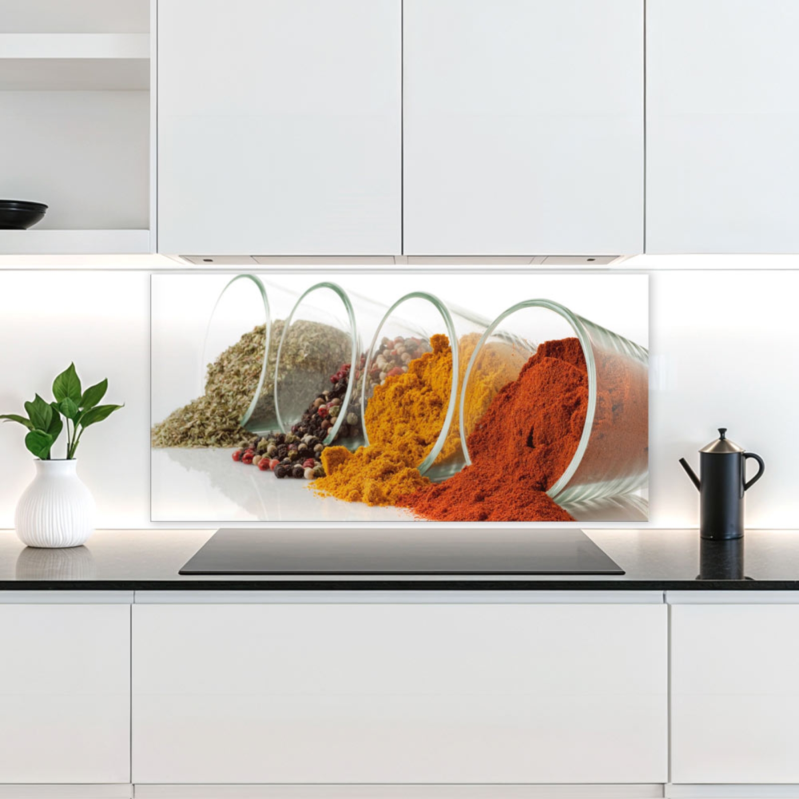 Küchenrückwand Platte Gewürzvielfalt im Glas Artikelbild 2