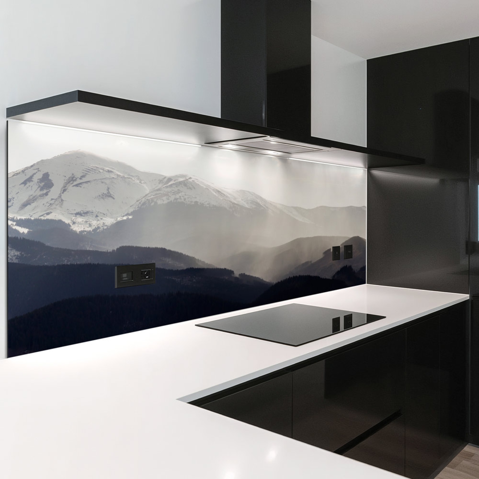 Küchenrückwand Platte Dezente Berglandschaft Artikelbild 2