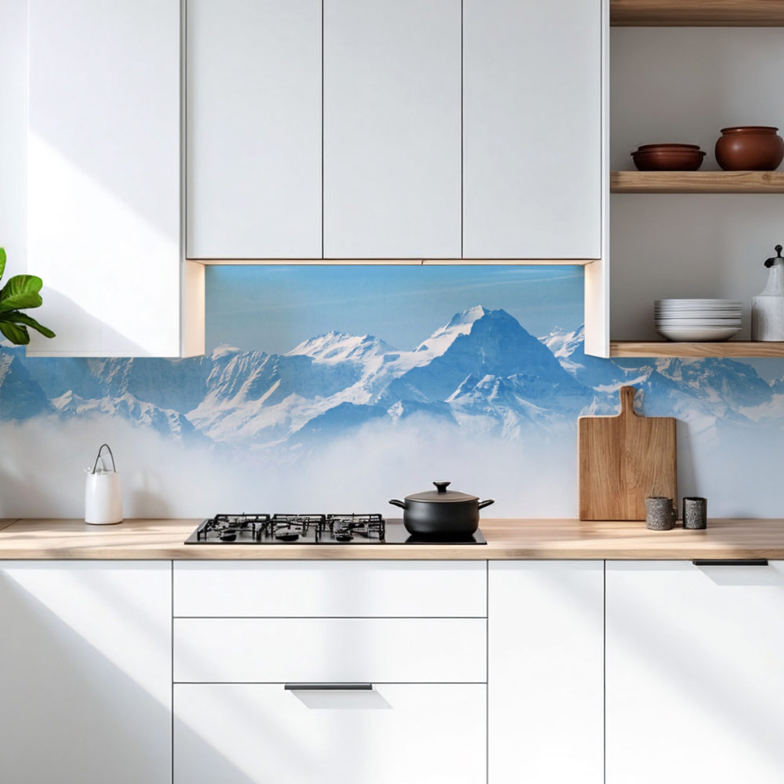 Küchenrückwand Platte Berge im Eisigem Gletscher Hauptbild 1