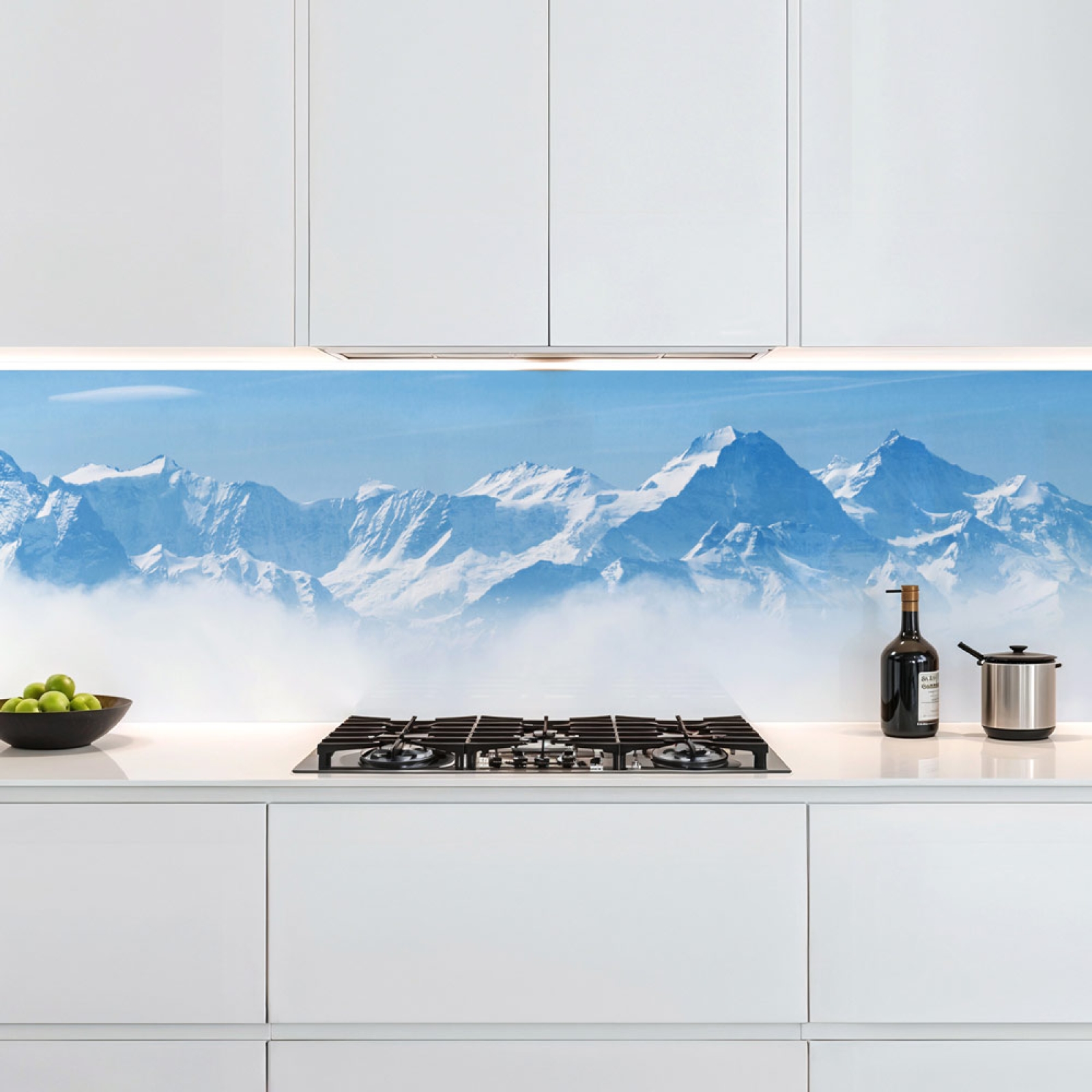 Küchenrückwand Platte Berge im Eisigem Gletscher Artikelbild 1