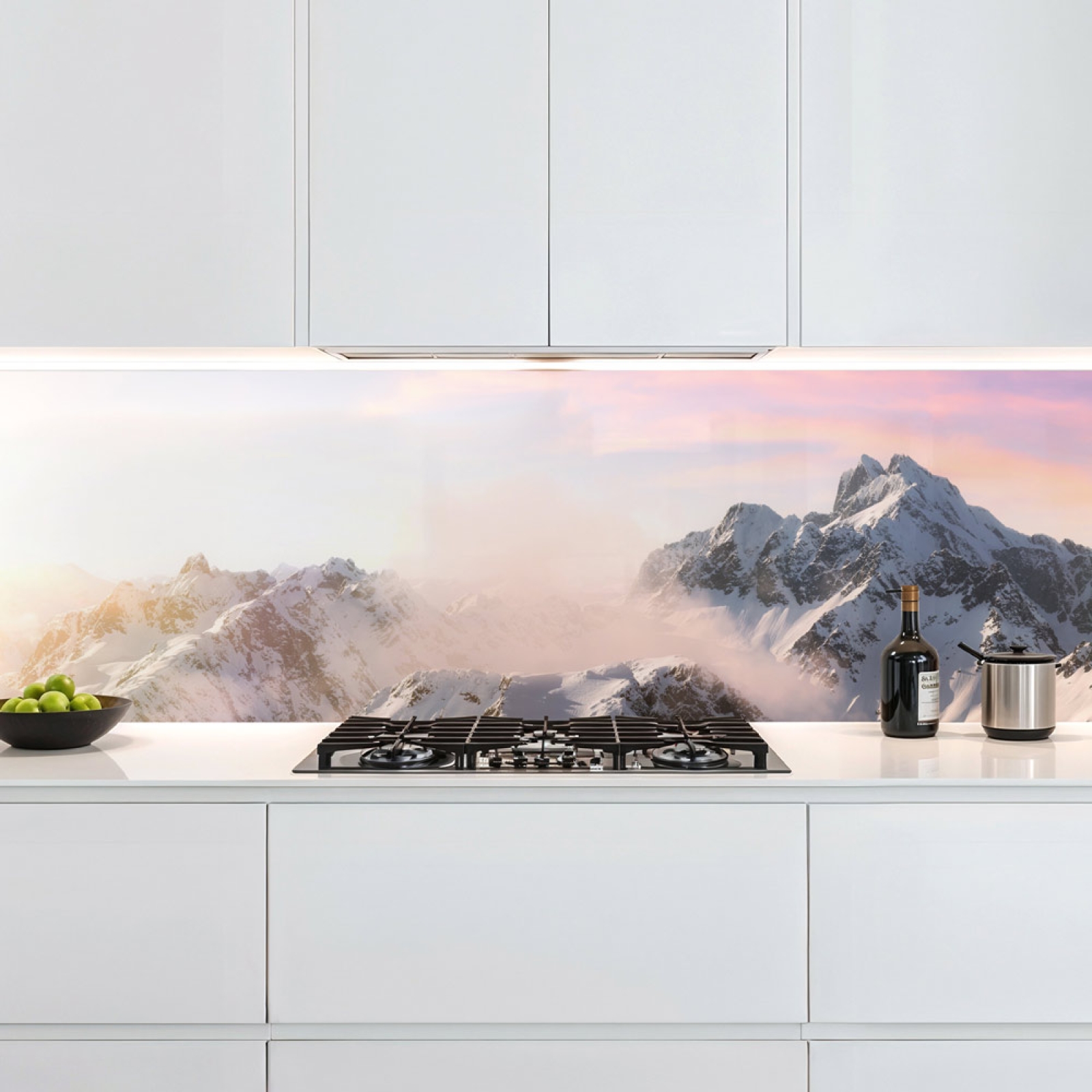 Küchenrückwand Platte Verschneite Bergspitze Artikelbild 1