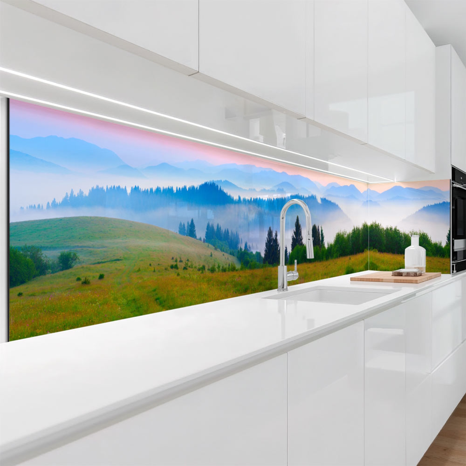 Küchenrückwand Platte Hügellandschaft Artikelbild 1