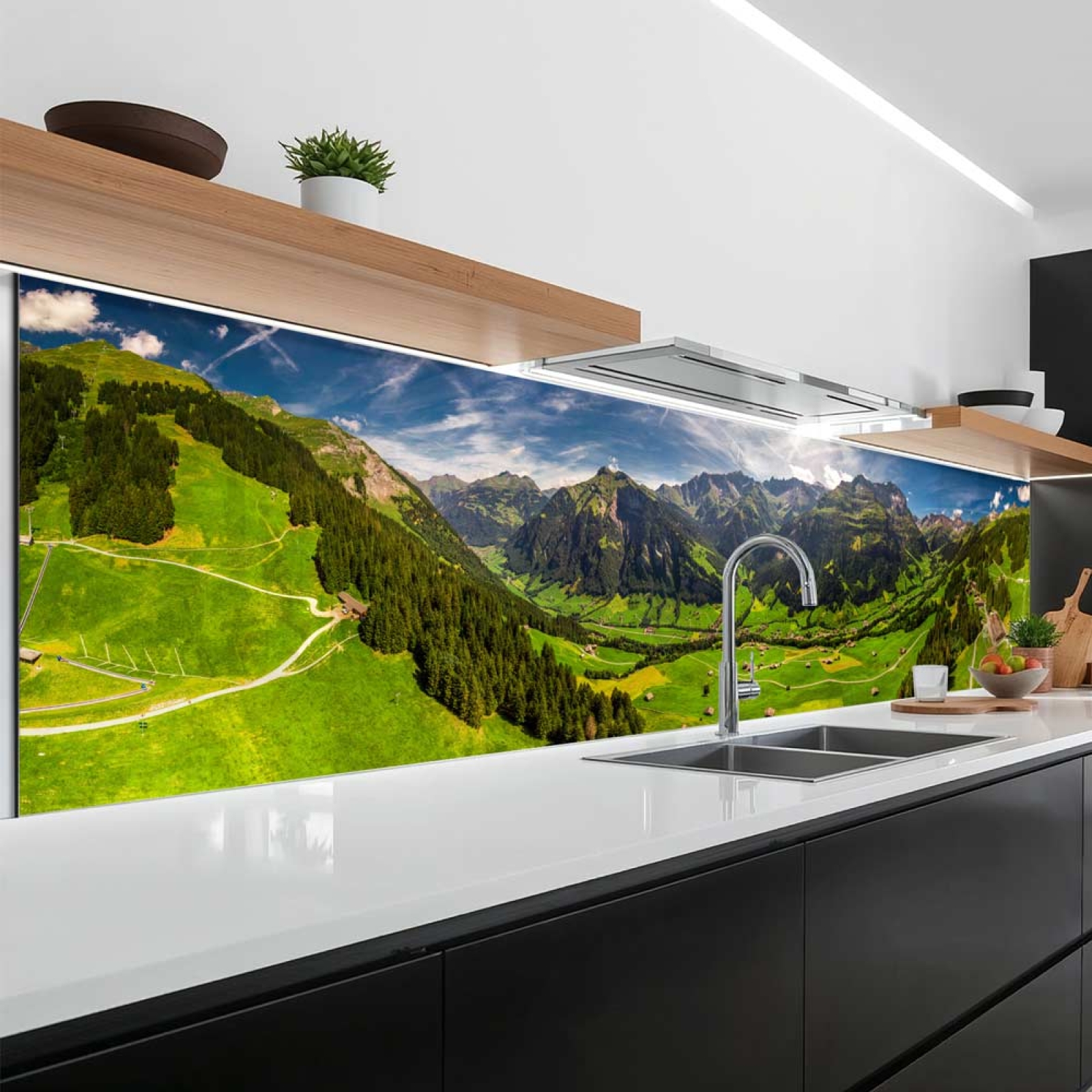 Küchenrückwand Platte Wanderwege im Grünen Tal Artikelbild 1