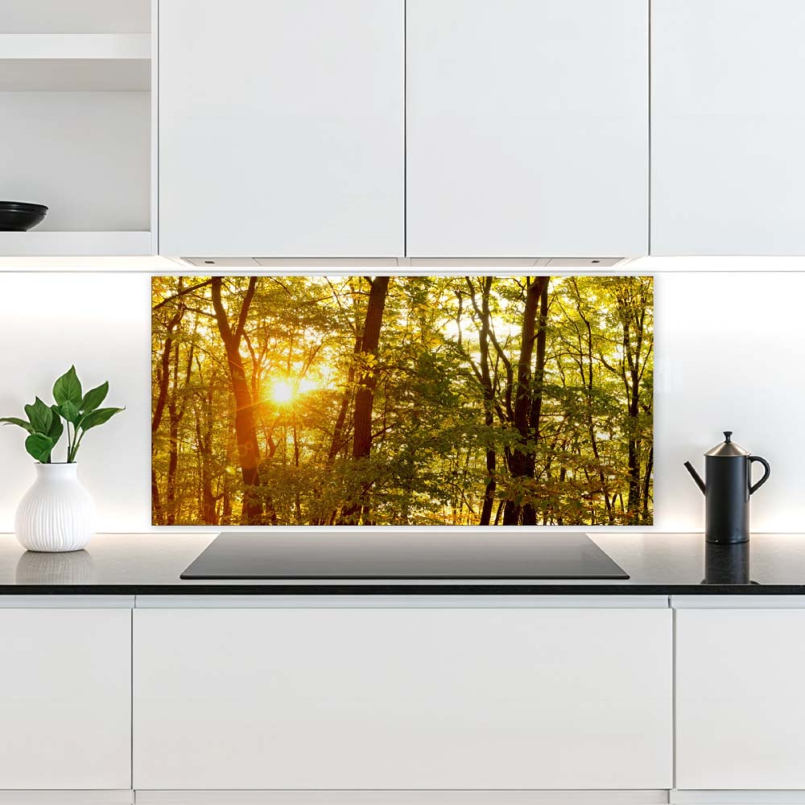 Küchenrückwand Platte Waldallee im Herbst Artikelbild 2