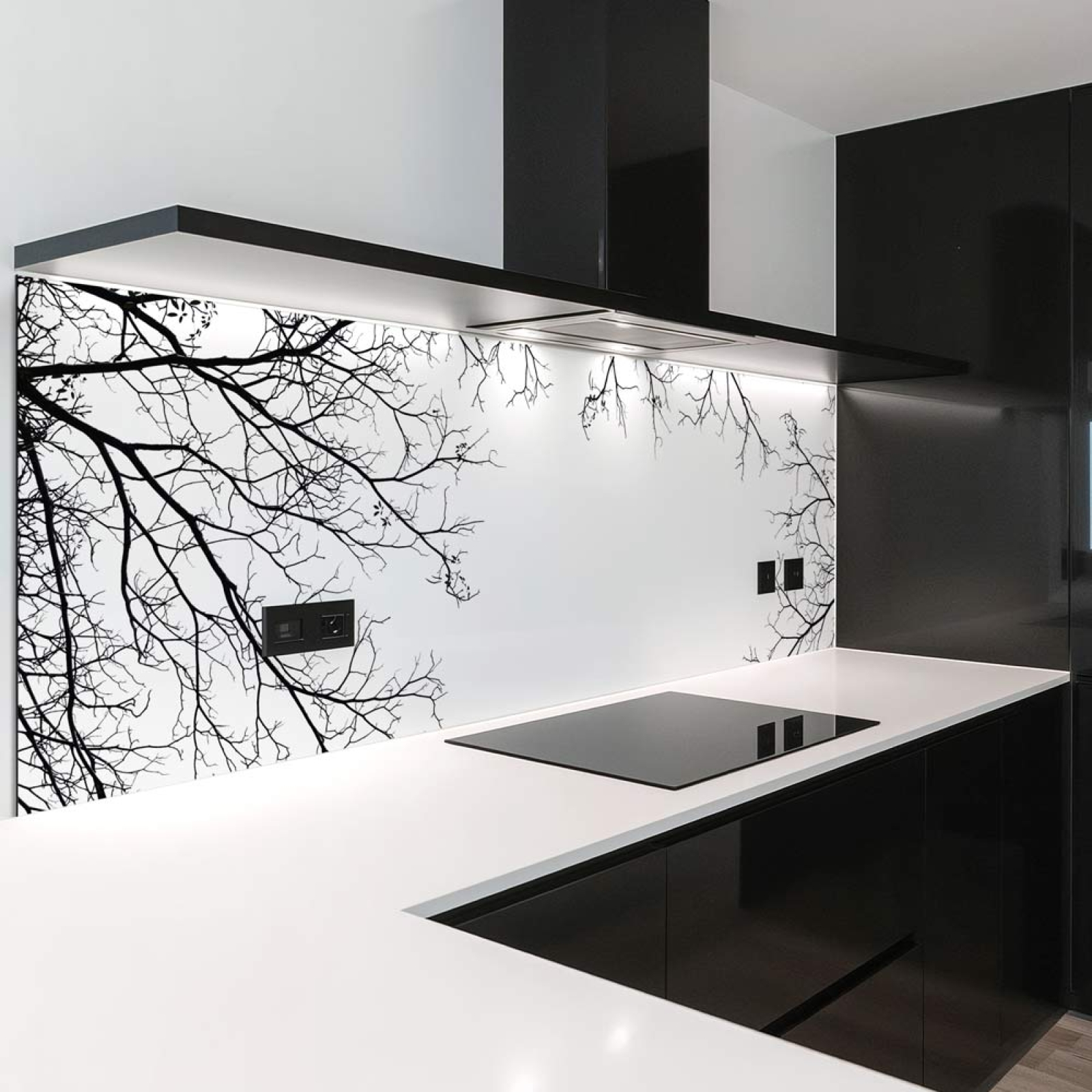 Küchenrückwand Platte  Filigrane Baum Äste Artikelbild 2