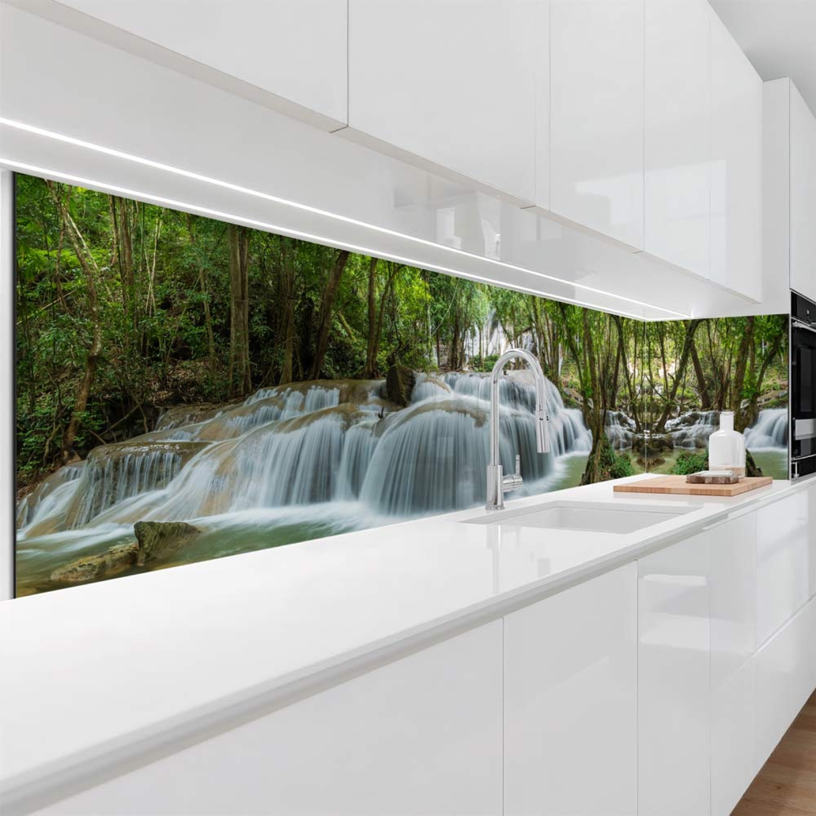 Küchenrückwand Platte Prachtvoller Wasser in der Natur Hauptbild 1