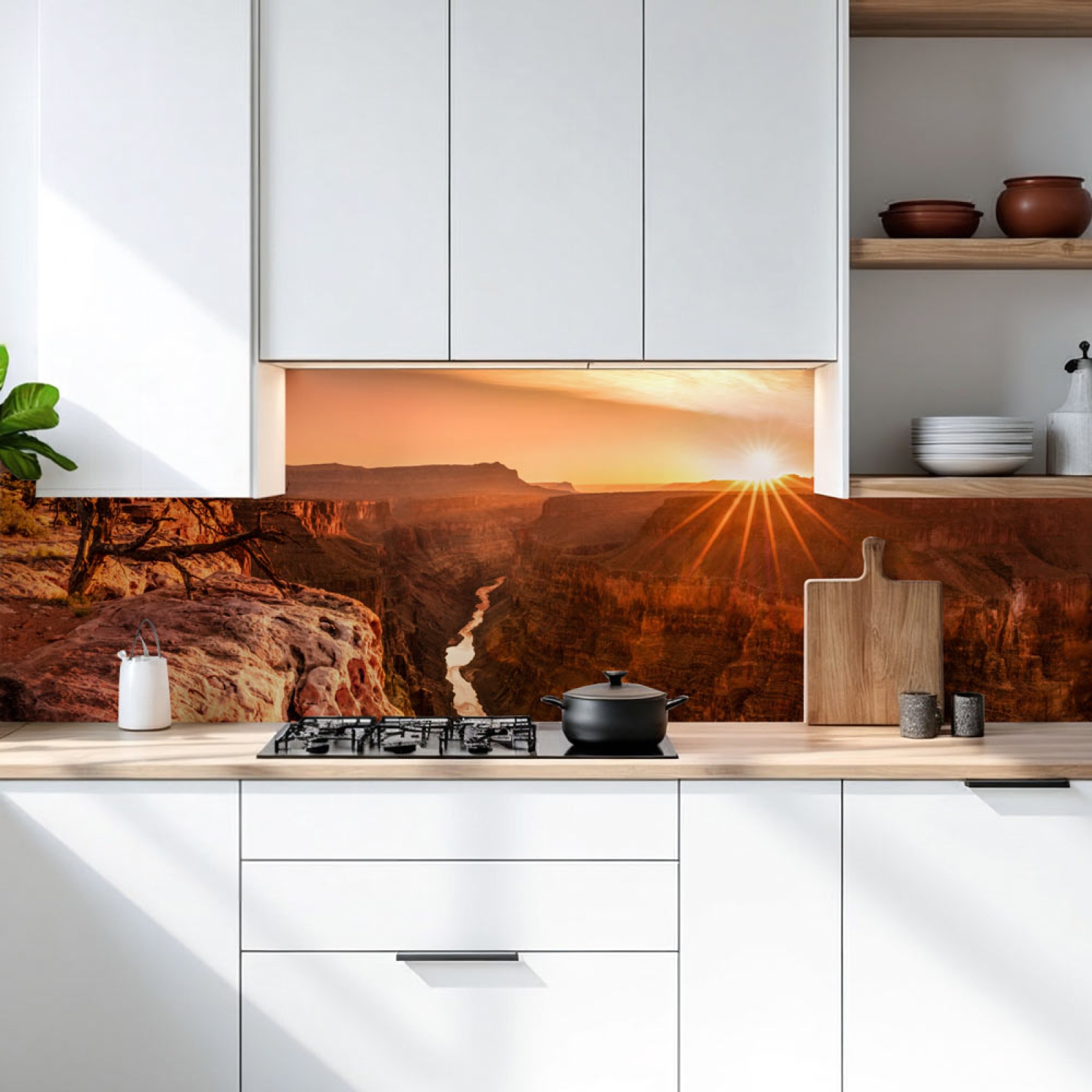 Küchenrückwand Platte Tiefe Schlucht in der Wüste Artikelbild 2