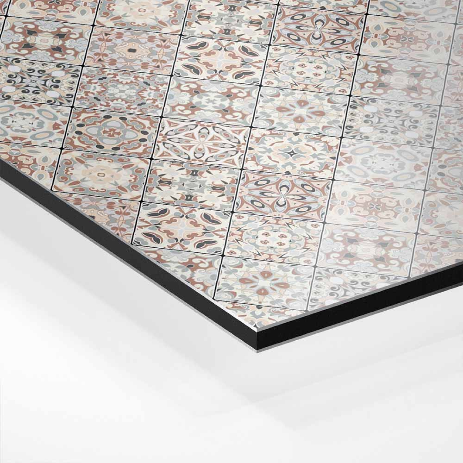 Küchenrückwand Platte Shabby‑Chic Kacheloptik Hover-Bild